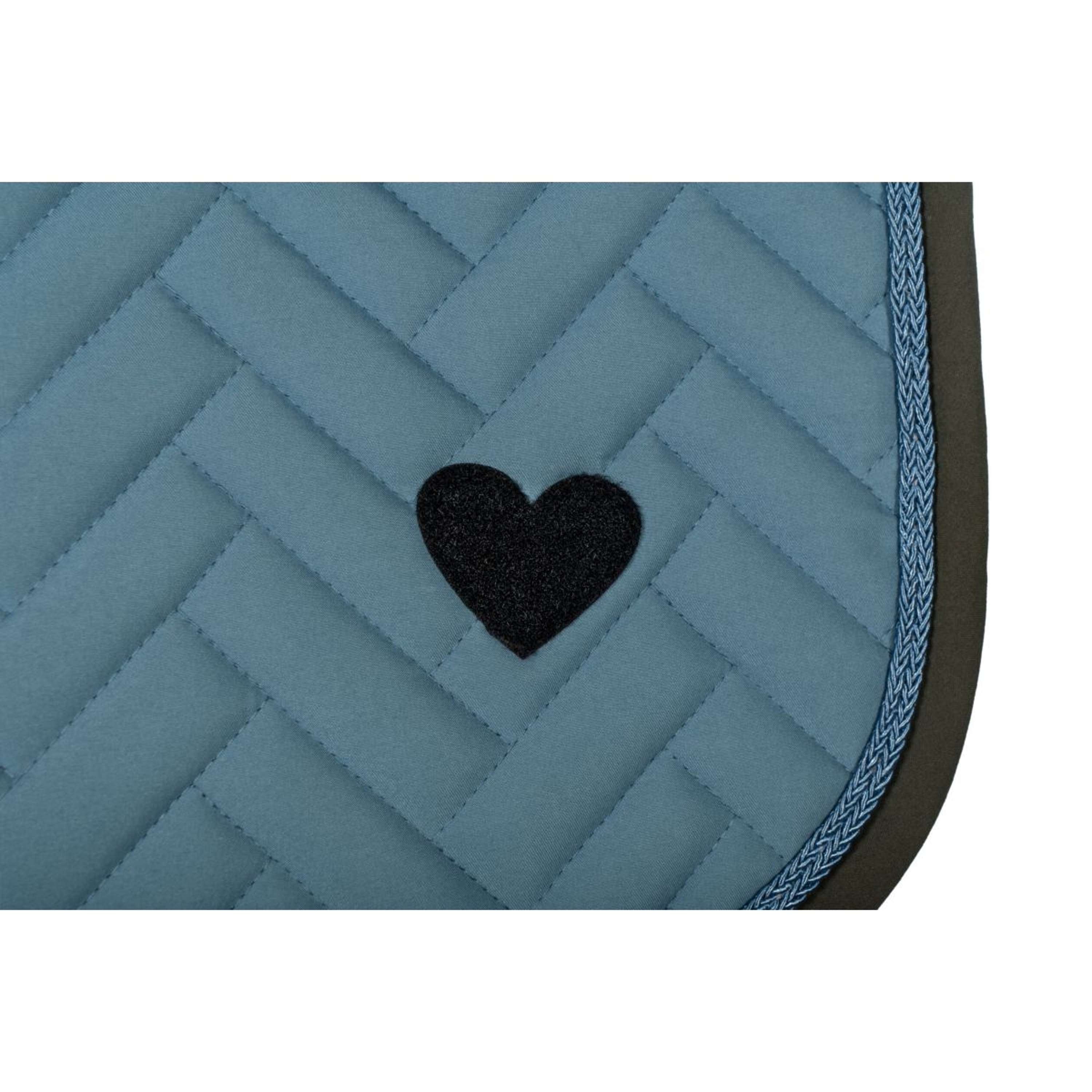 HKM Tapis de Selle Nele Polyvalent Bleu Fumeé
