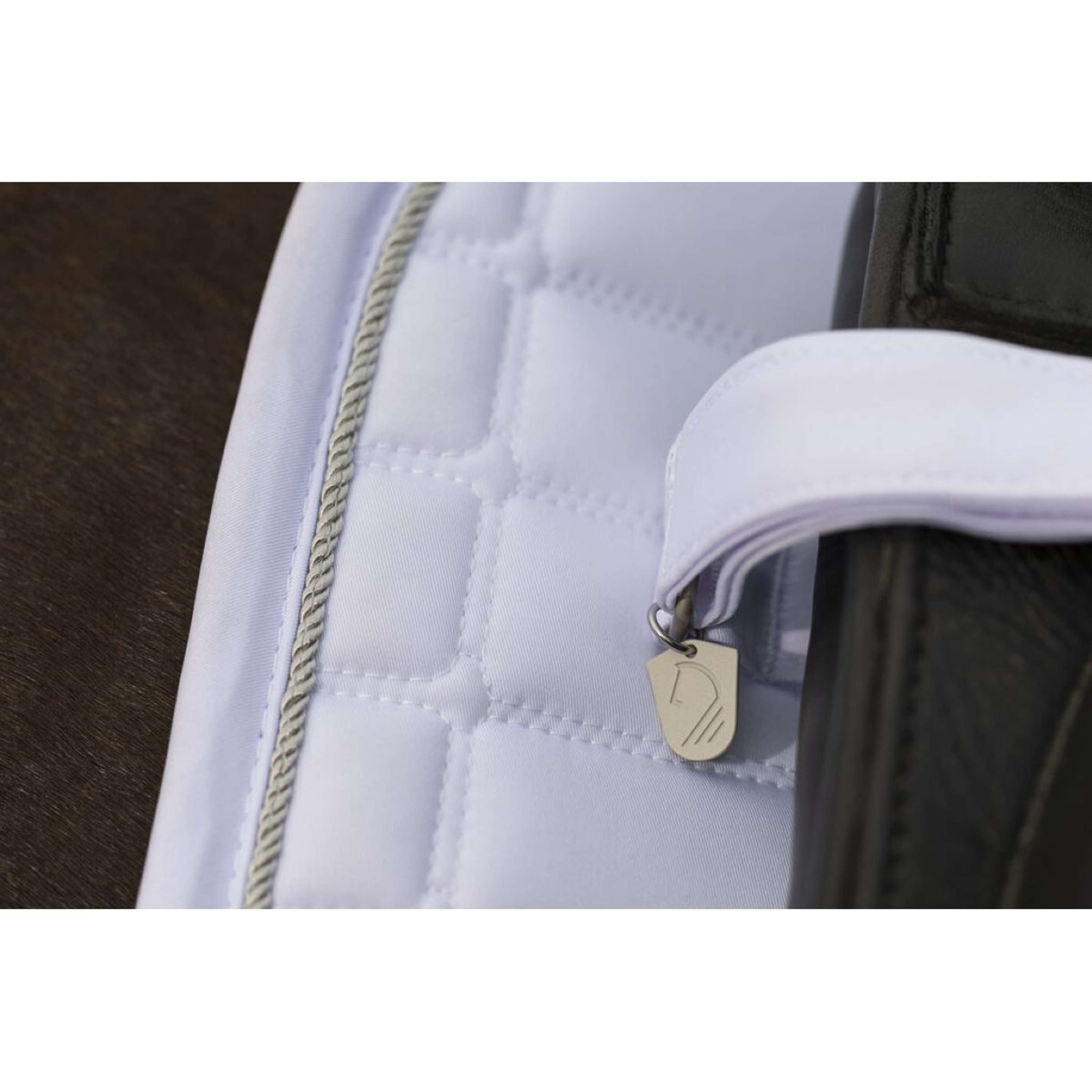 HKM Tapis de Selle Amalfi Competition Dressage Blanc