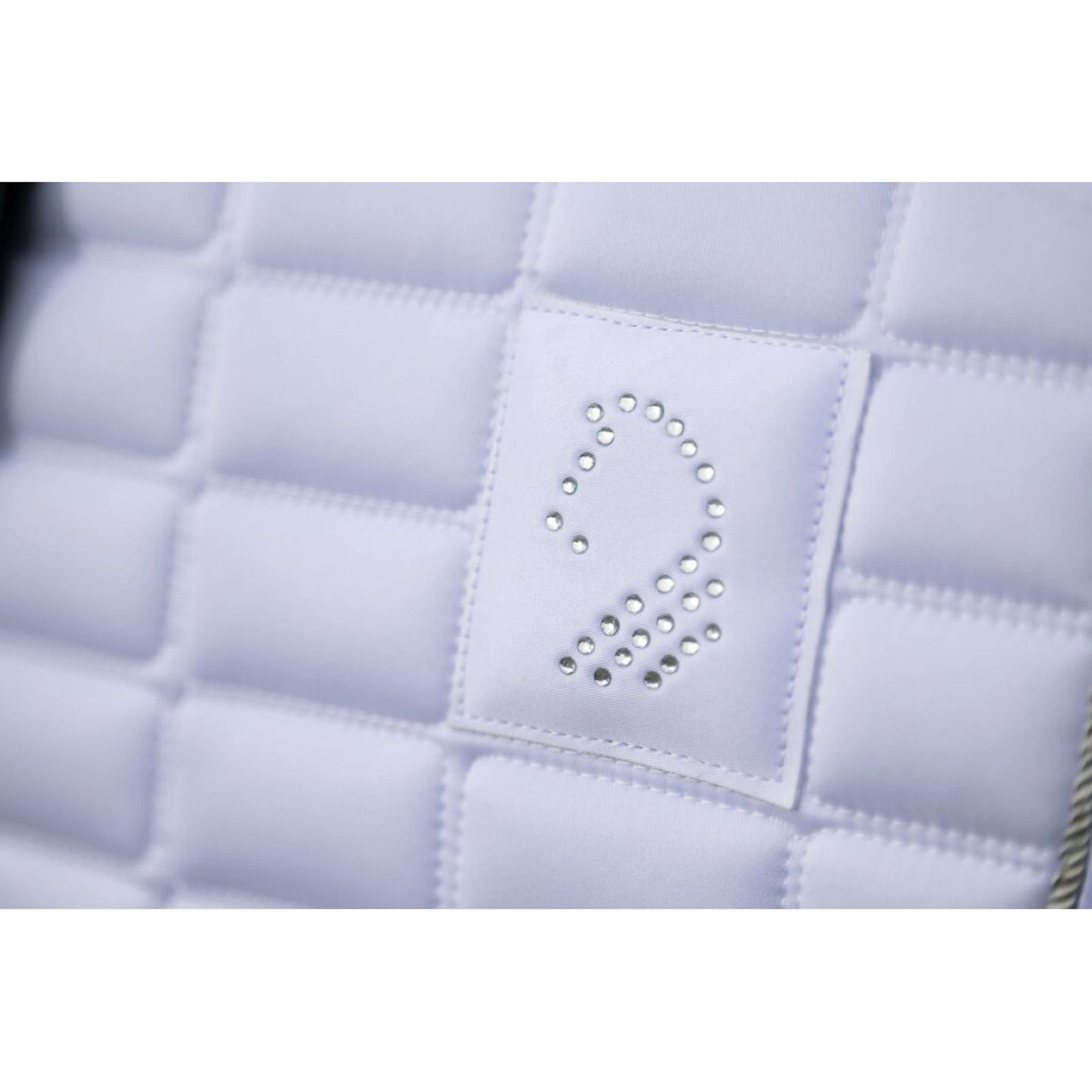 HKM Tapis de Selle Amalfi Competition Dressage Blanc