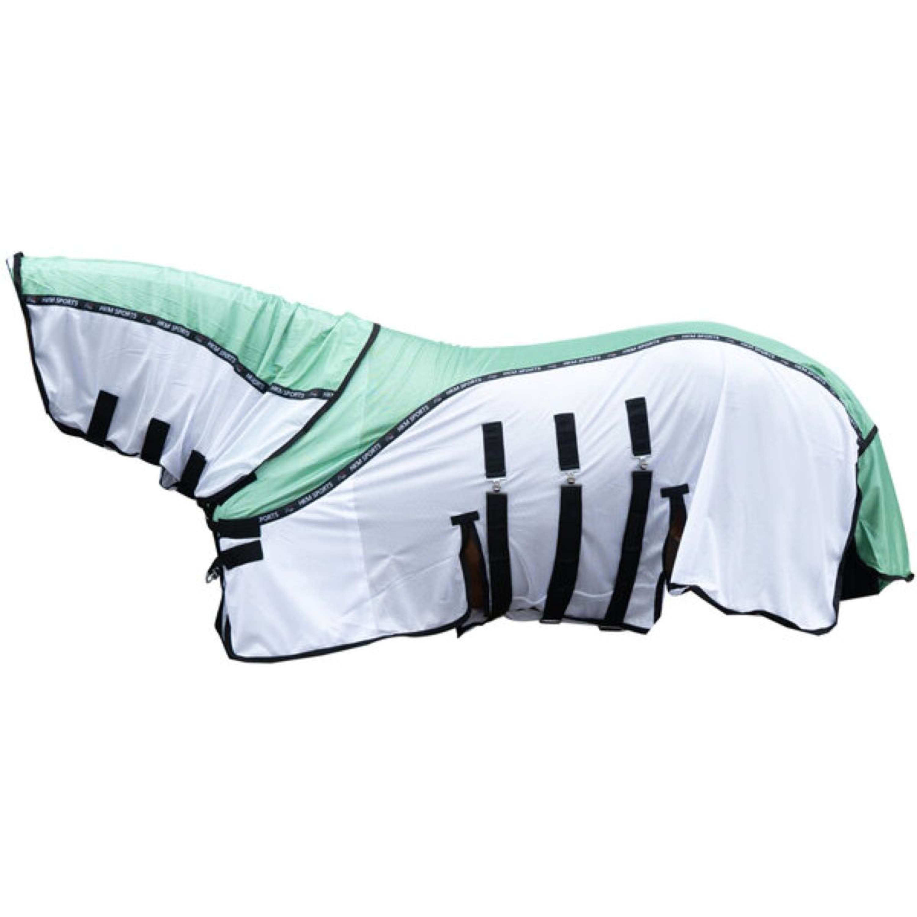 HKM Couverture Anti-Mouches Light Vert/Blanc