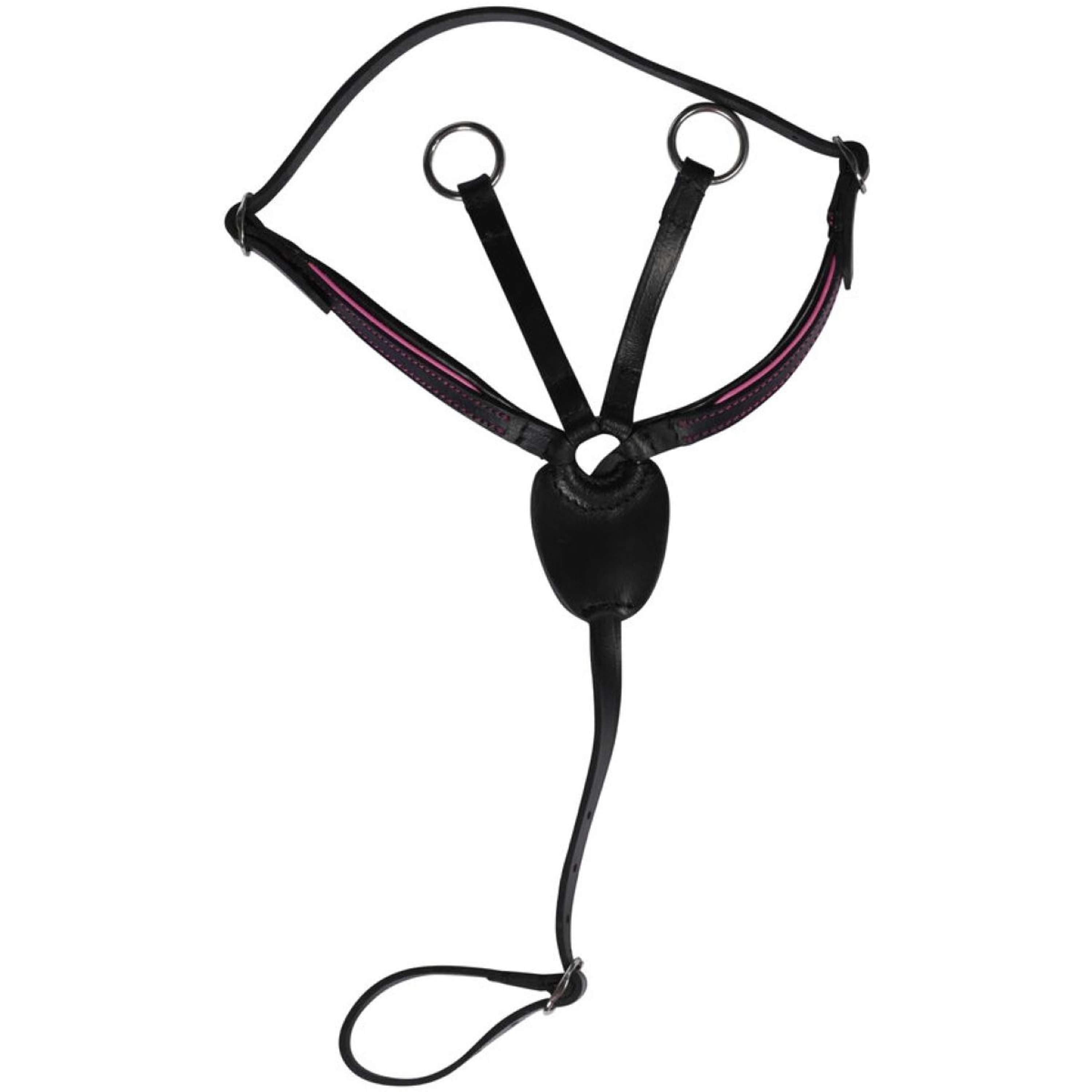 HKM Hobby Horsing Martingale Noir/Rose