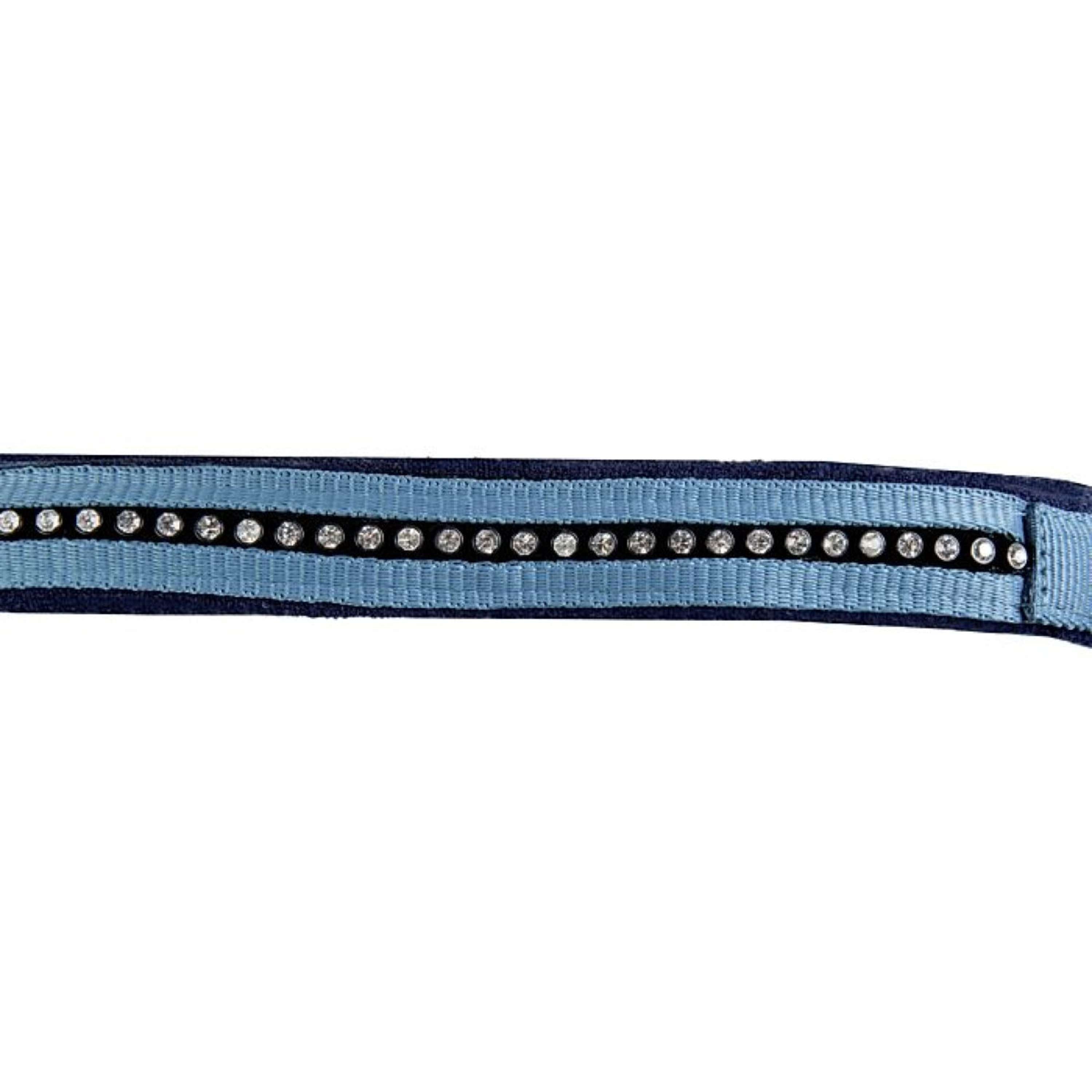 HKM Ensemble Licol Crystal Souple Rembourrage Petrol/marine