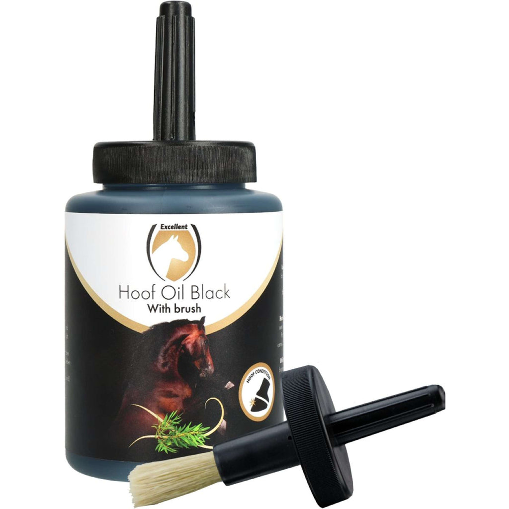 Excellent Huile de sabot avec Brosse Noir
