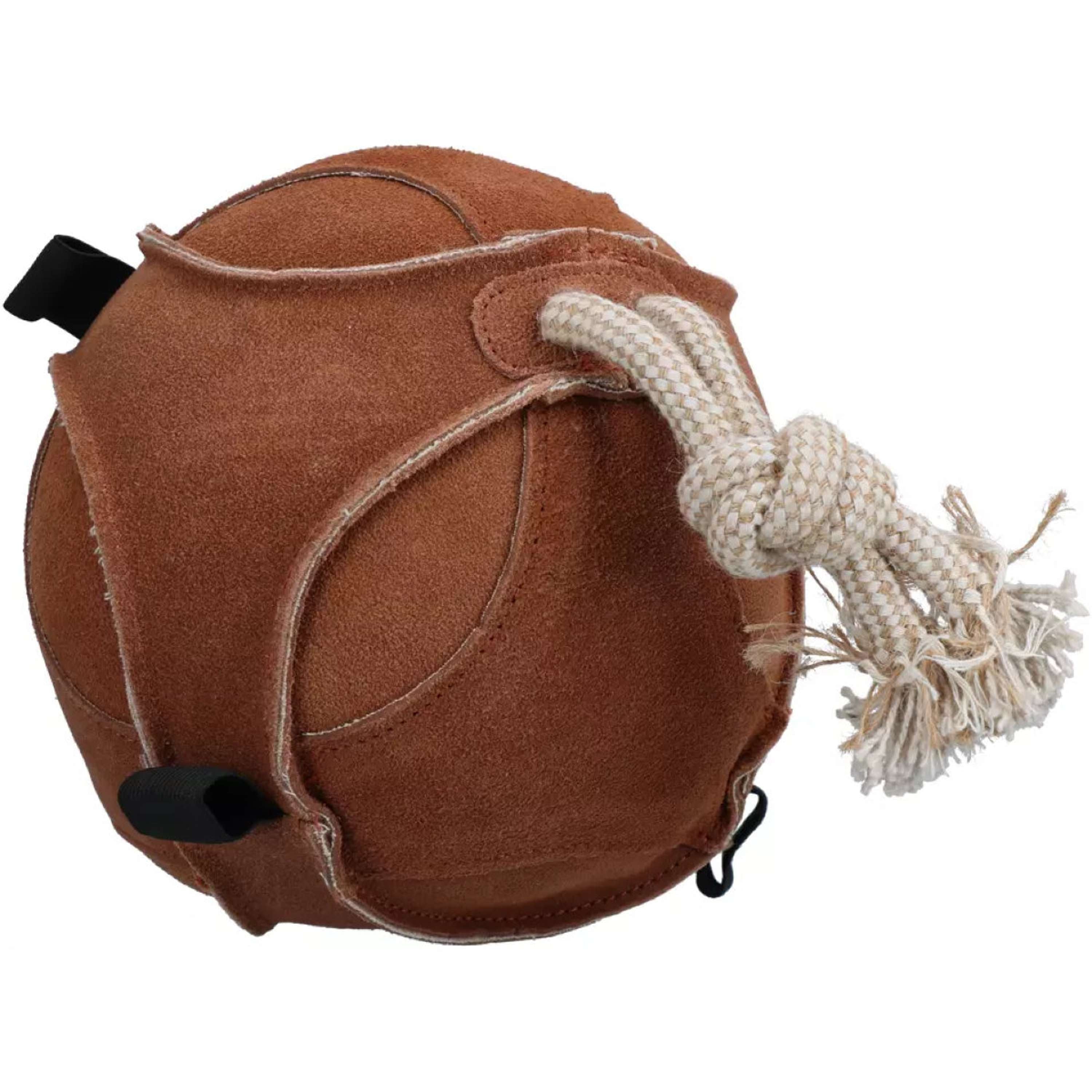 Excellent Balle de jeu amusante pour chevaux Suede Marron
