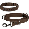 EQPRO Collier et Laisse Softshell Chocolat