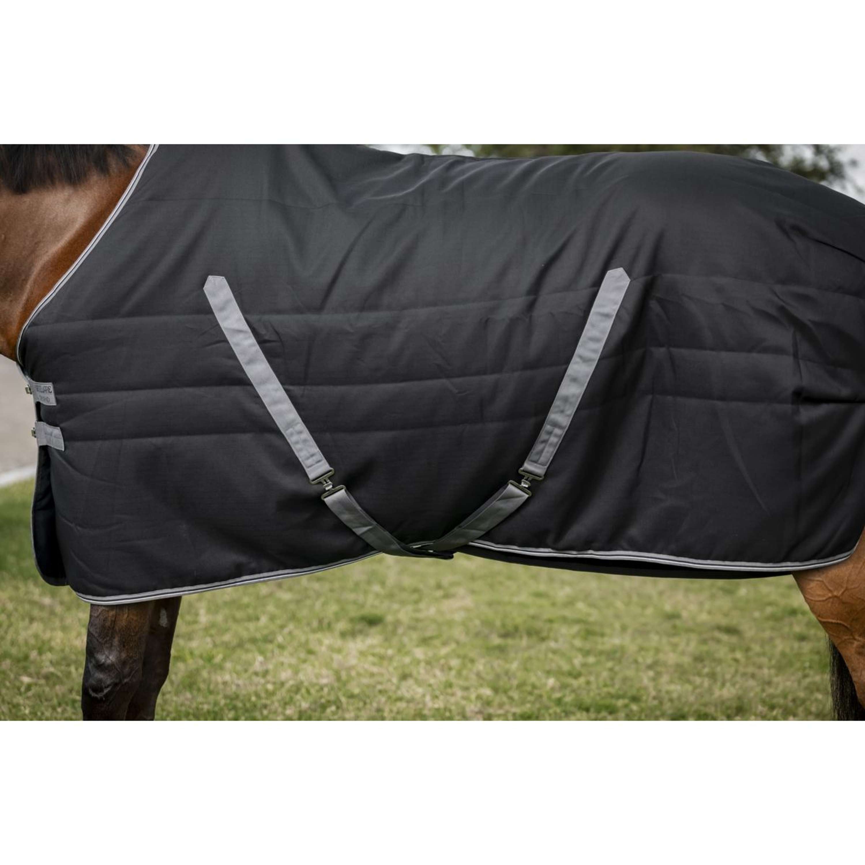Rambo Couverture d'Écurie 400g Black/Thunderstorm Grey/Silver