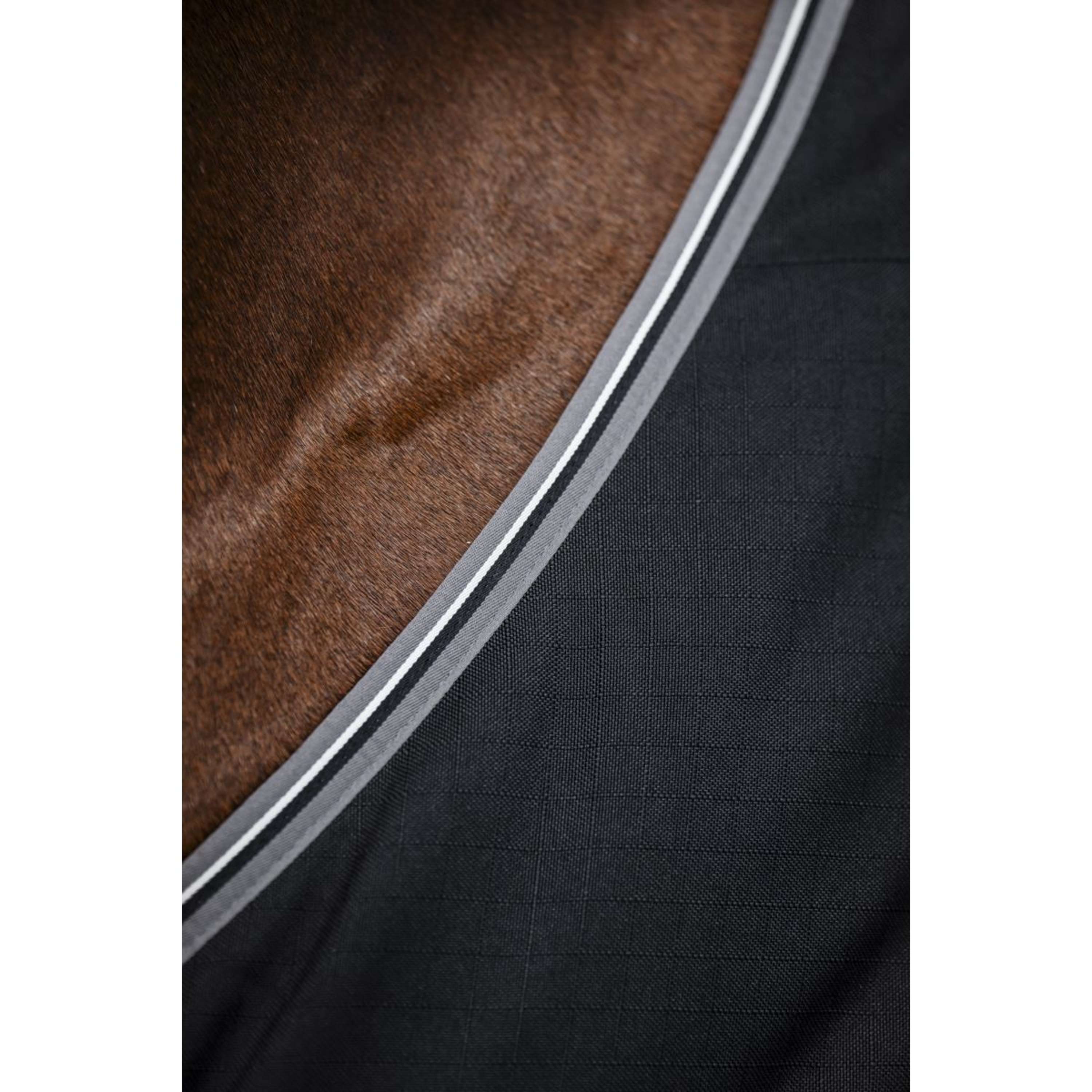 Rambo Couverture d'Écurie 400g Black/Thunderstorm Grey/Silver