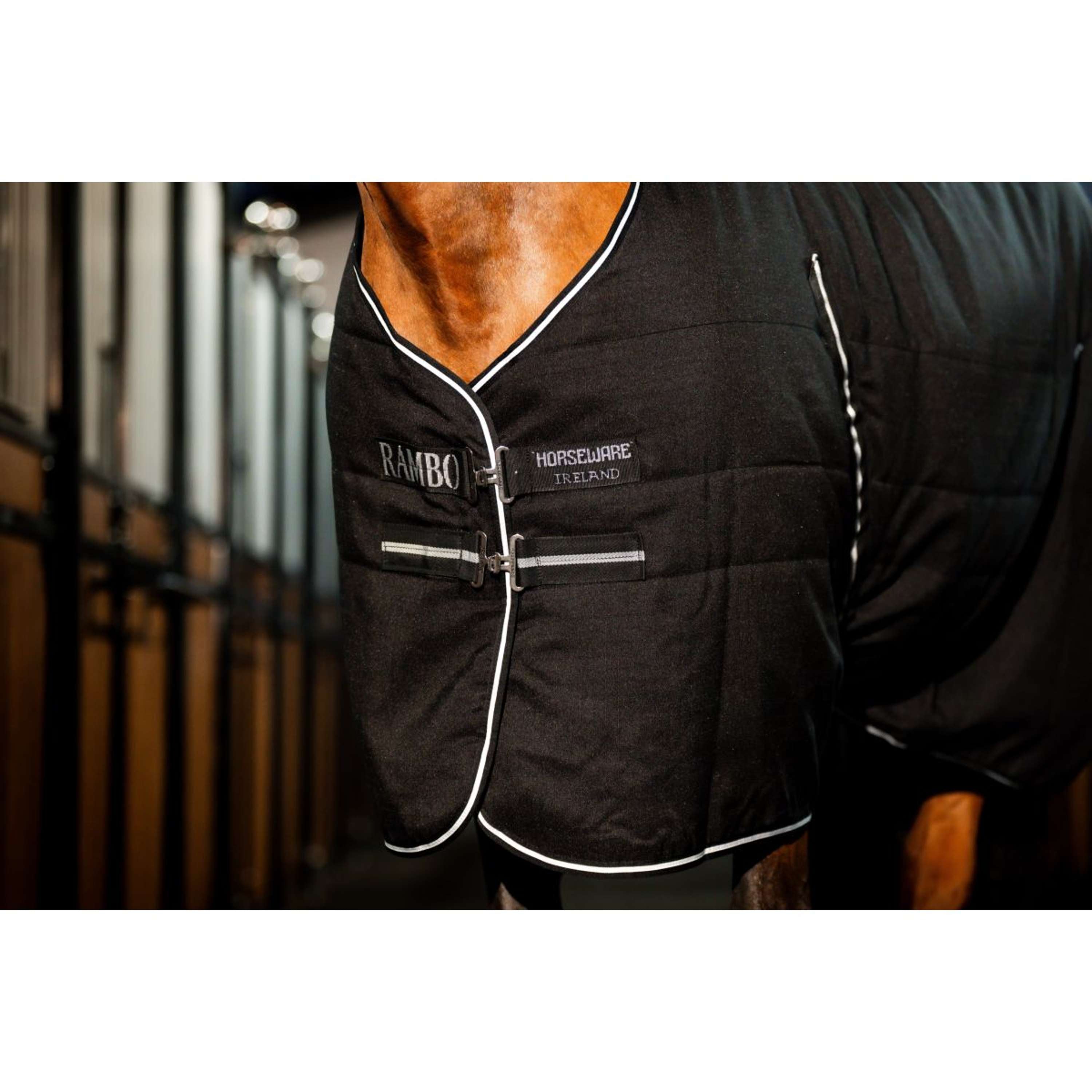 Rambo Couverture d'Écurie 400g Black/Thunderstorm Grey/Silver