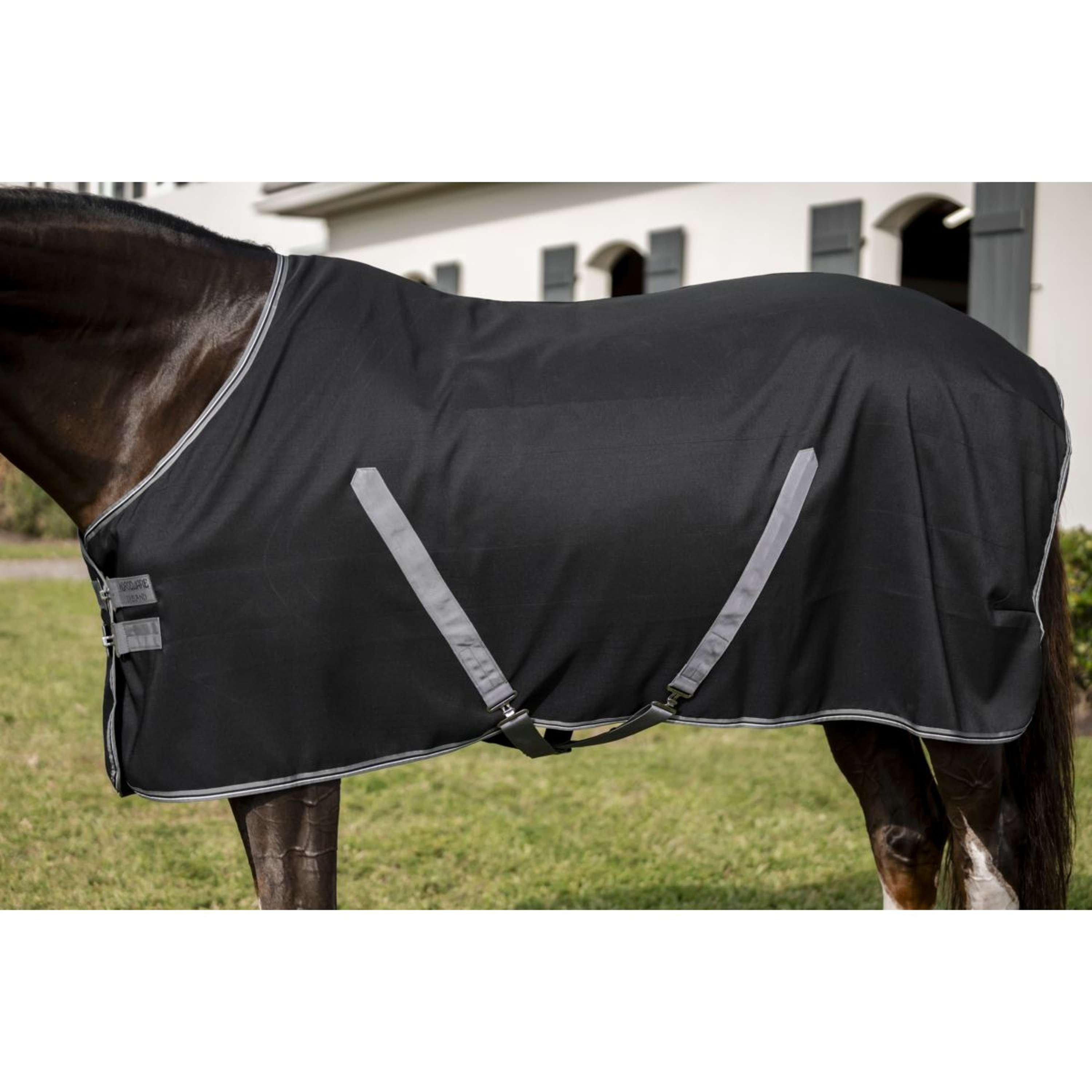 Rambo Stable Sheet Black/Thunderstorm Grey/Silver