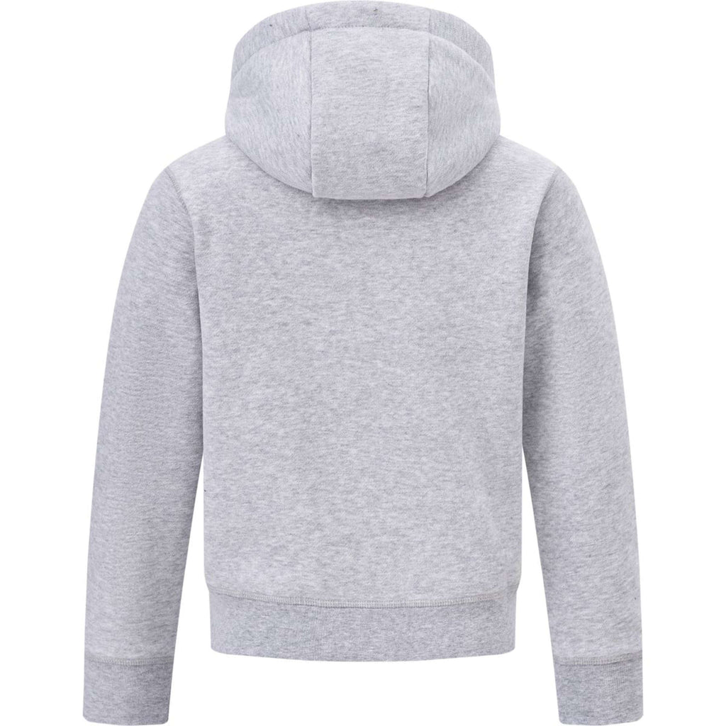 HV Polo Pull col Hoodie HVPTeddy Enfants Grey Heather