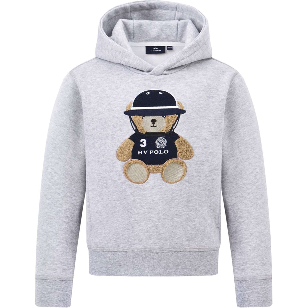HV Polo Pull col Hoodie HVPTeddy Enfants Grey Heather