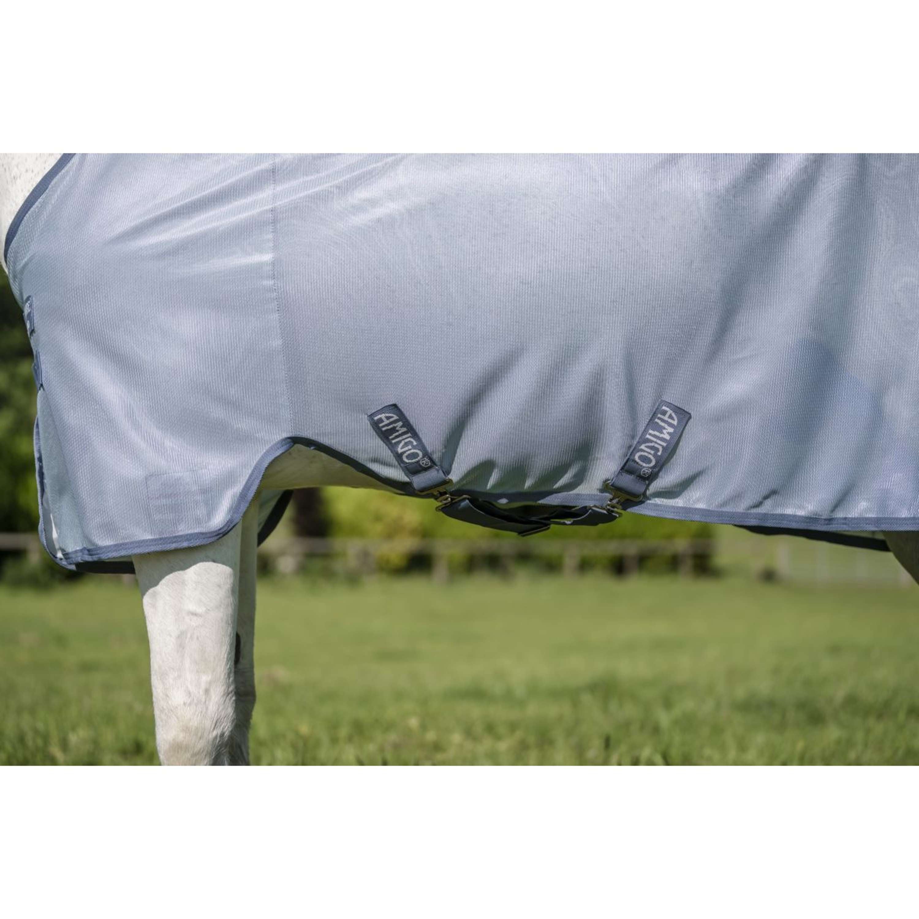 Amigo Couverture Anti-Mouches Pony Heather Blue/Blue/Silver