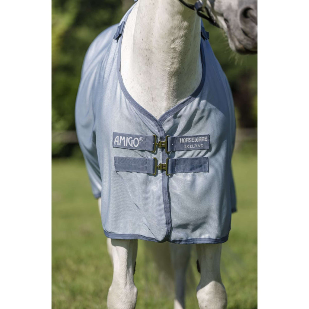 Amigo Couverture Anti-Mouches Pony Heather Blue/Blue/Silver