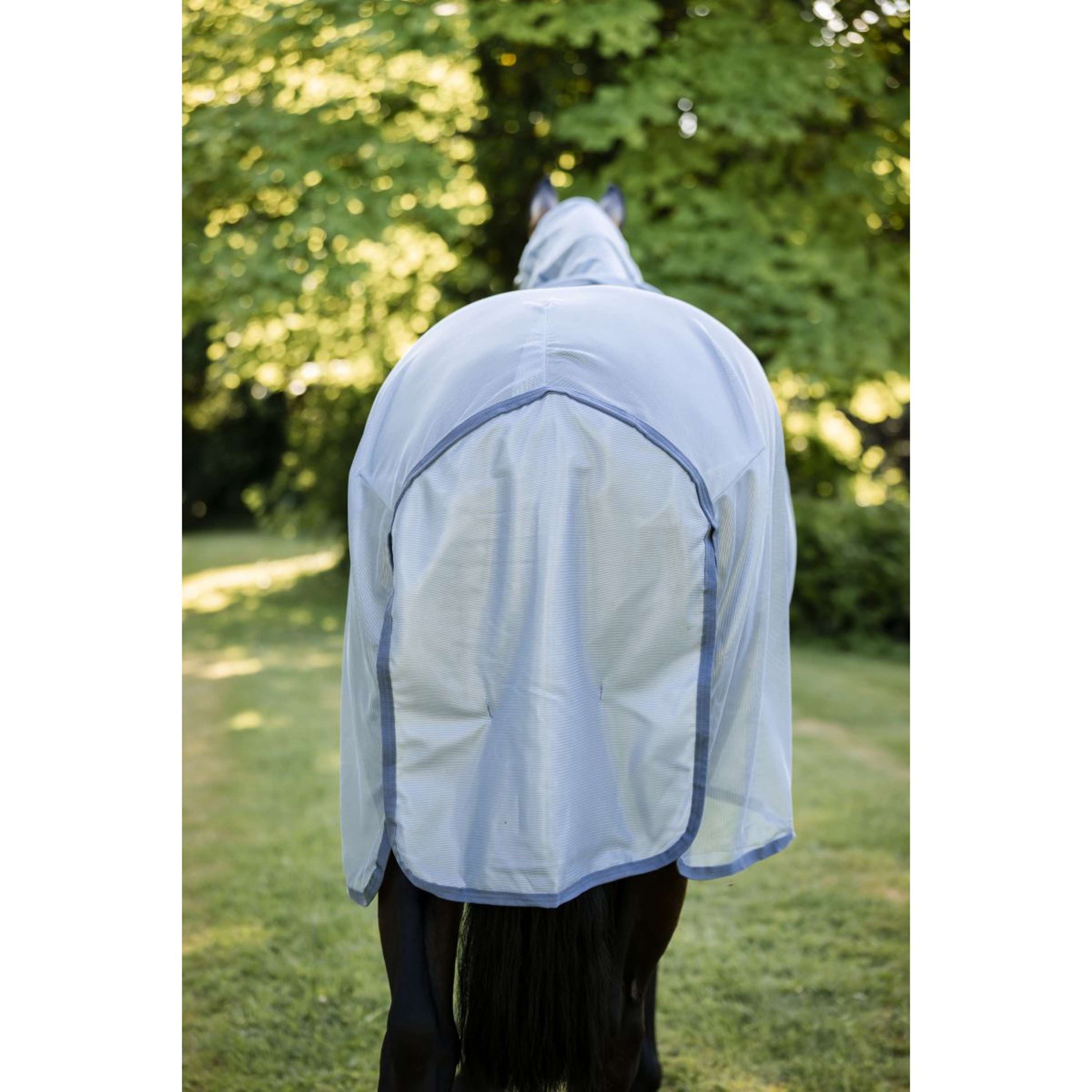 Amigo Couverture Anti-Mouches Integrated Heather Blue/Blue/Silver