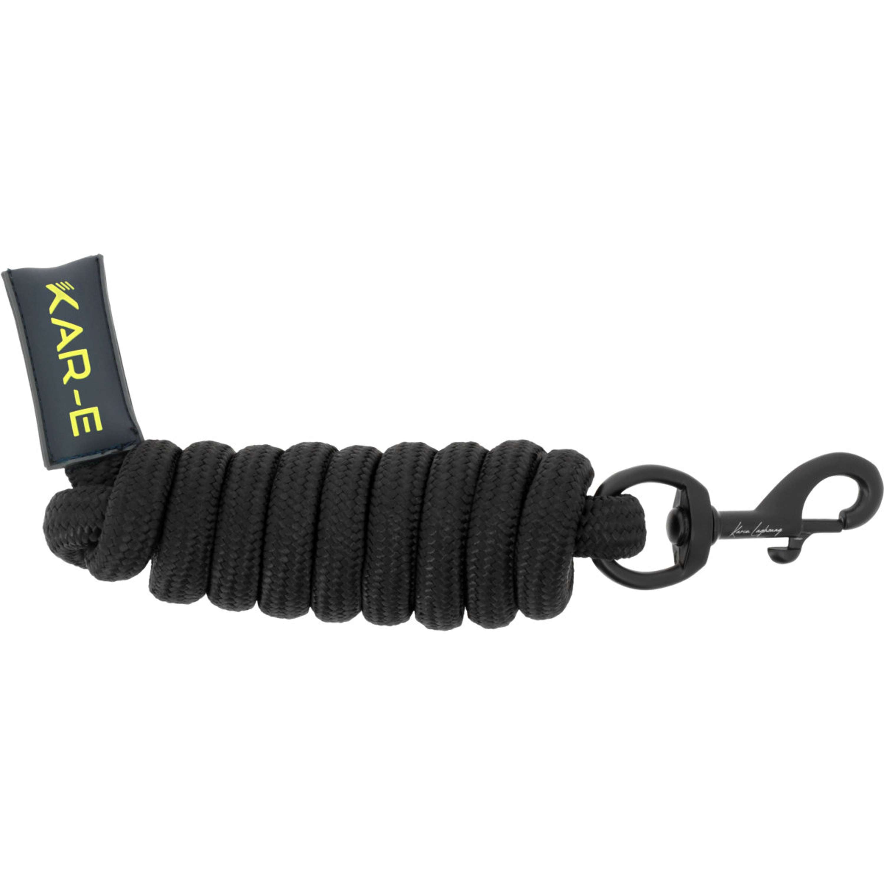 K by EQUITHÈME Corde pour Licol Triton avec Mousqueton Noir