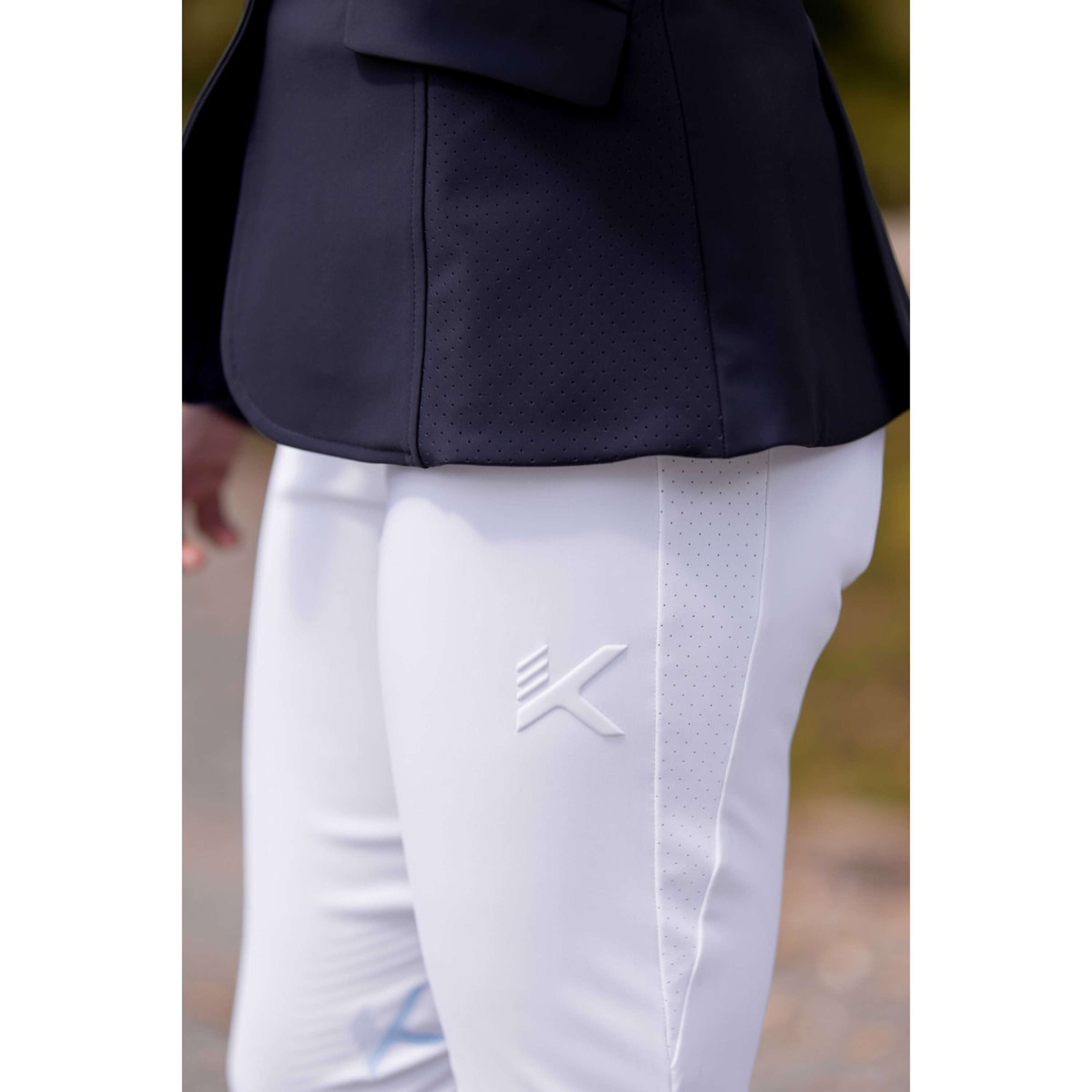K by EQUITHÈME Pantalon d'Équitation Explore Full Grip Blanc
