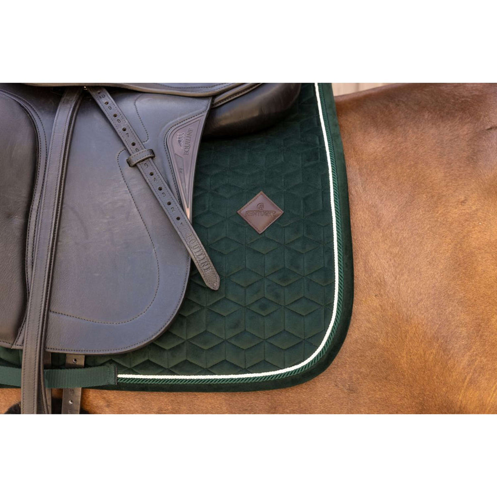 Kentucky Tapis de Selle Velvet Dressage Pine Green