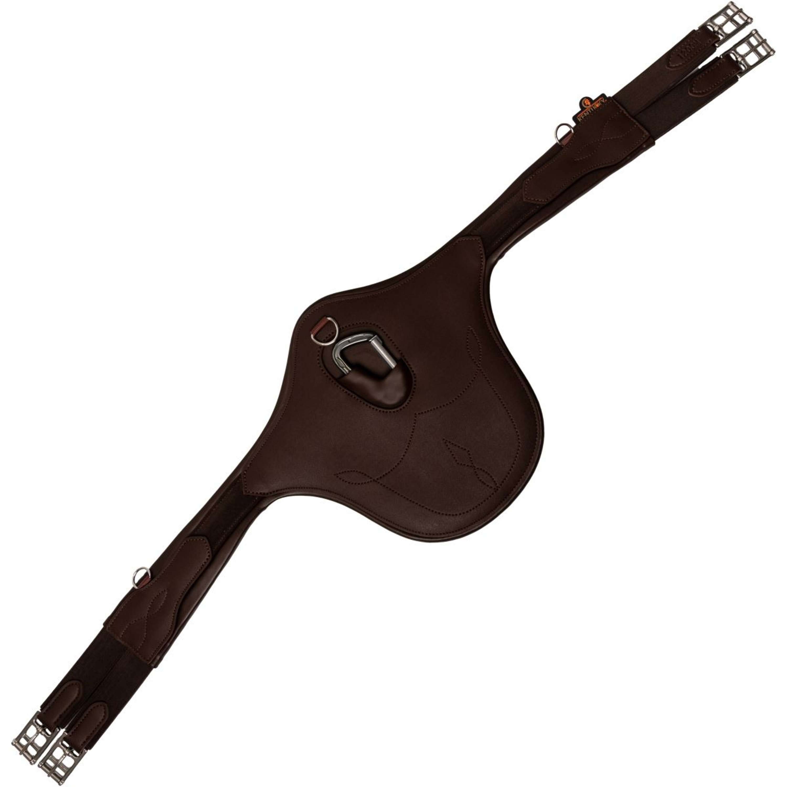 Kentucky Horsewear Sangle d'Obstacle Rabat Ventral Anatomic Marron