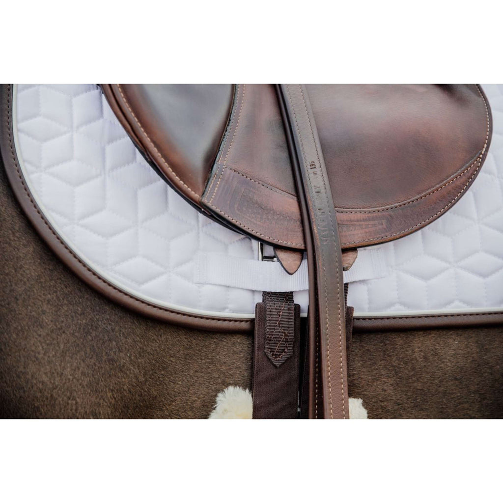 Kentucky Tapis de Selle Skin Friendly de Saut Blanc