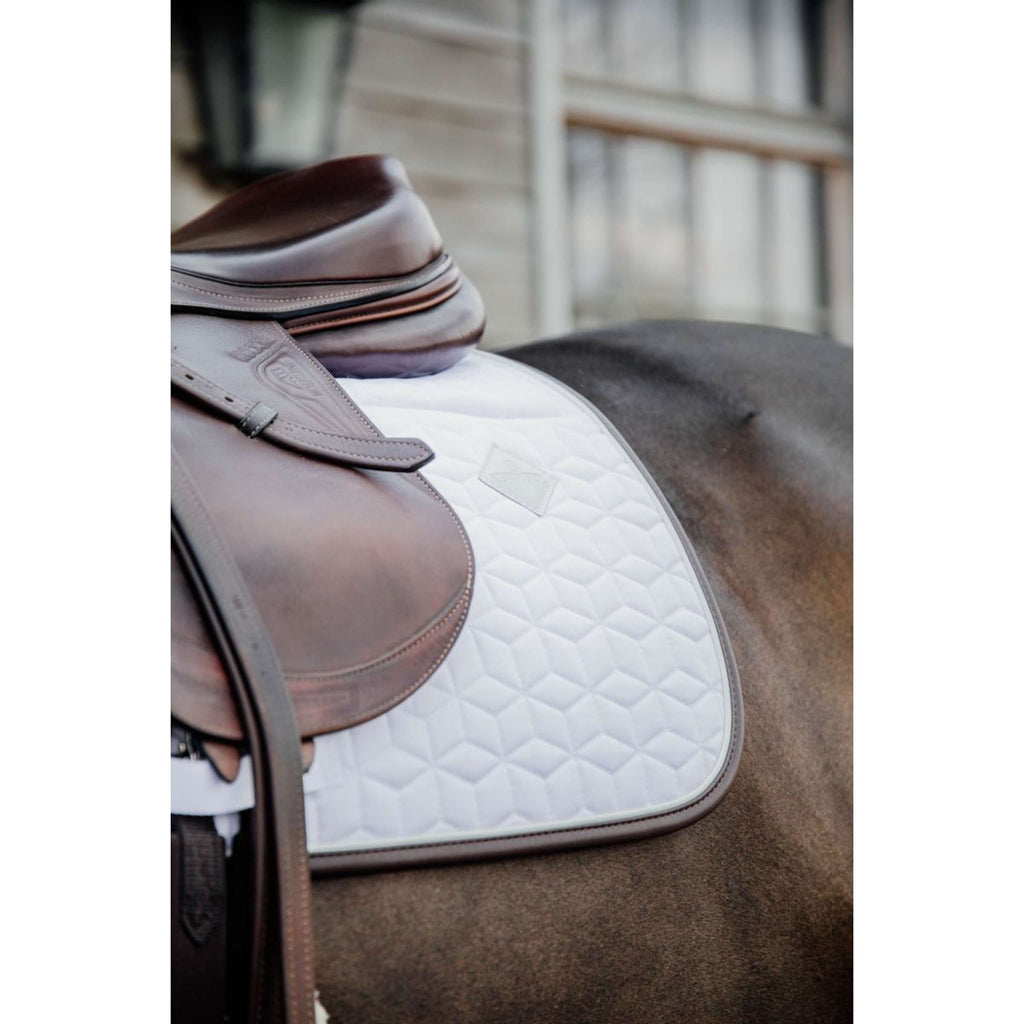 Kentucky Tapis de Selle Skin Friendly de Saut Blanc