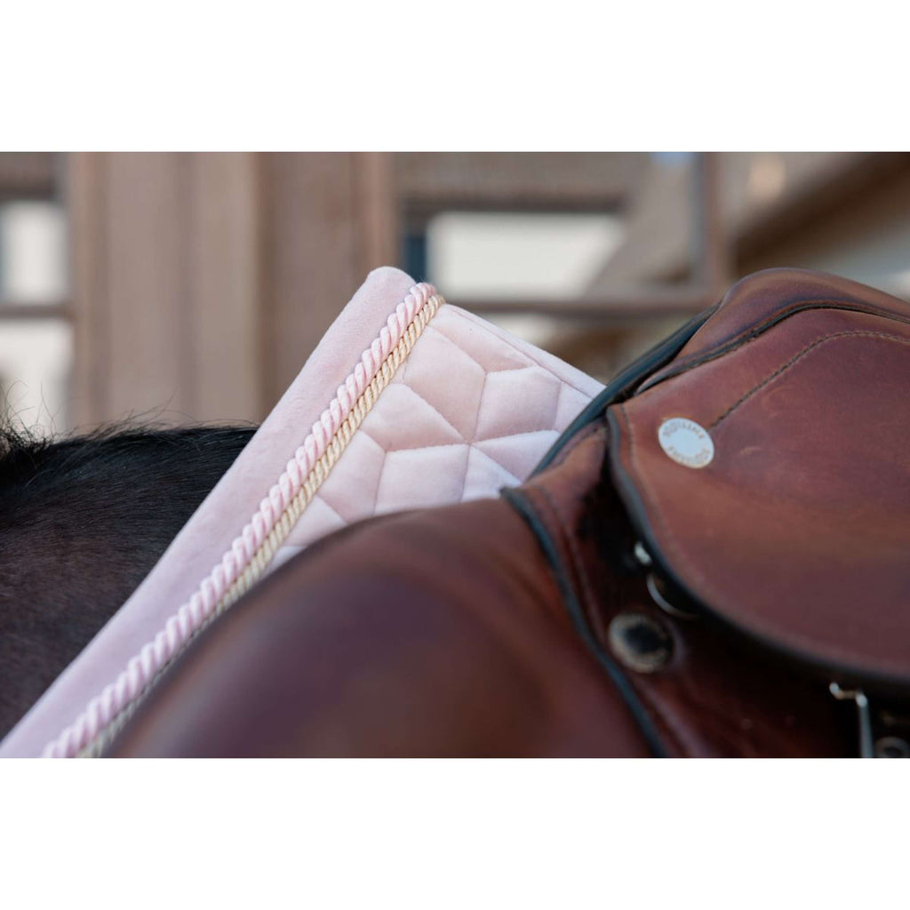 Kentucky Tapis de Selle Velvet de Saut Soft Rose