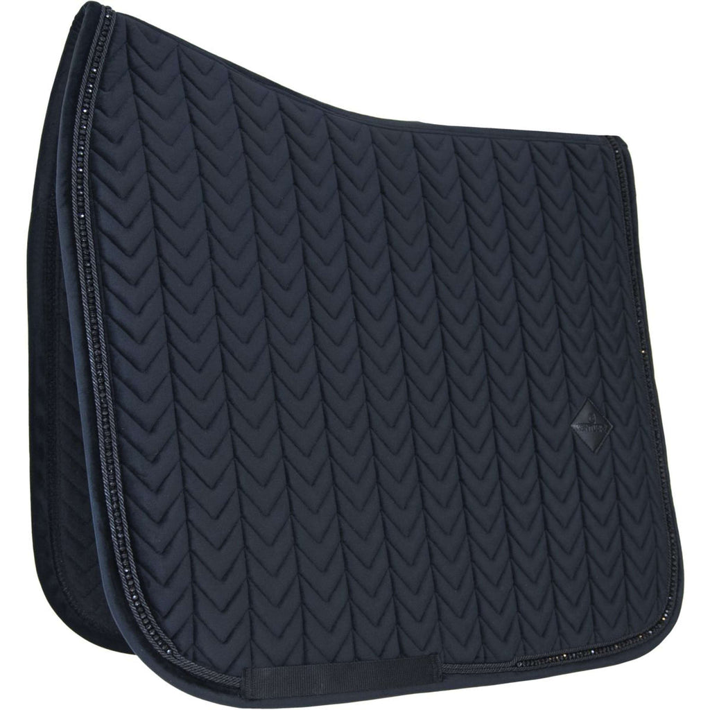Kentucky Tapis de Selle velours Pearls Dressage Noir