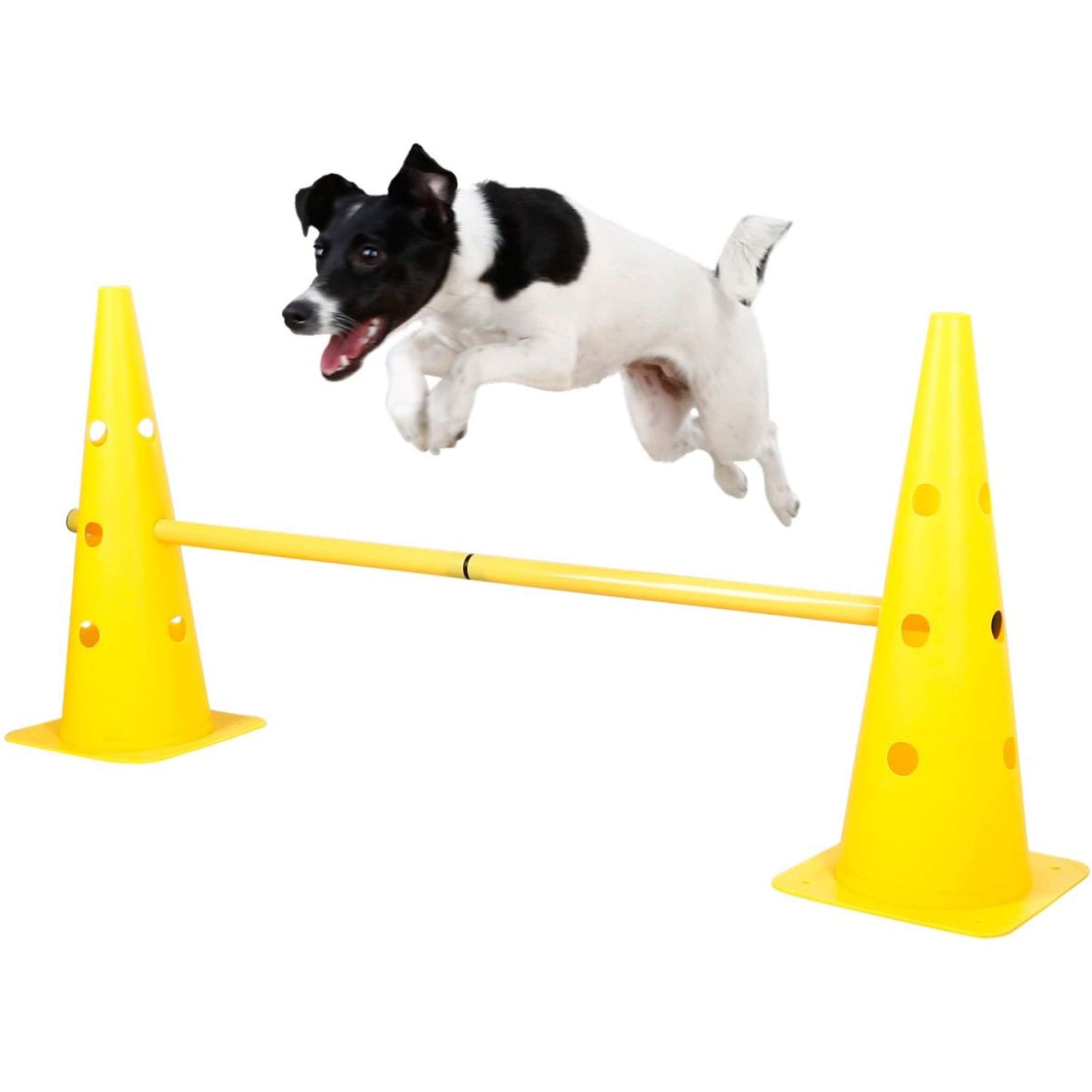 Kerbl Agilité Set Pylône 3 obstacles Rouge/Jaune