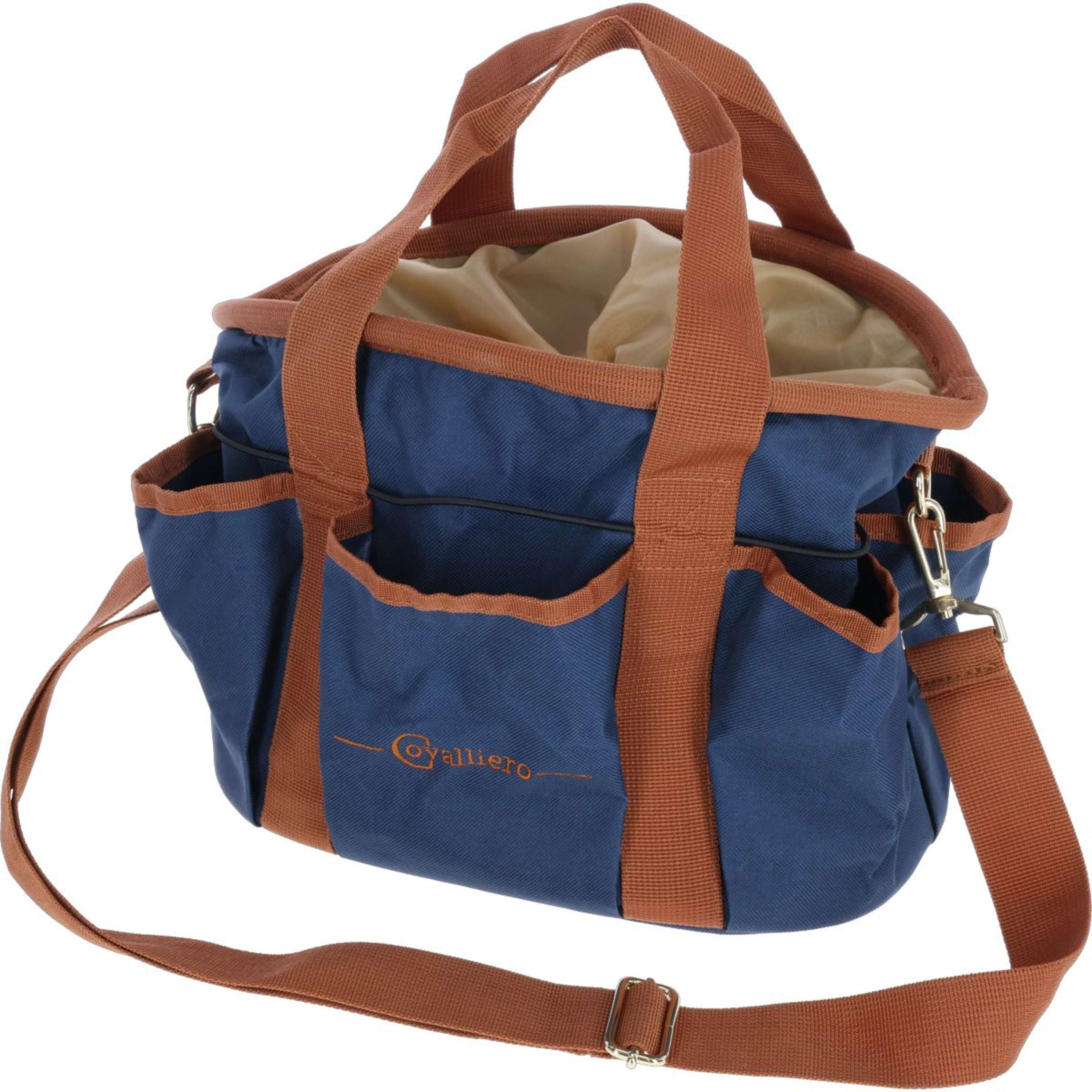 Covalliero Trousse de Pansage Cognac/Marine