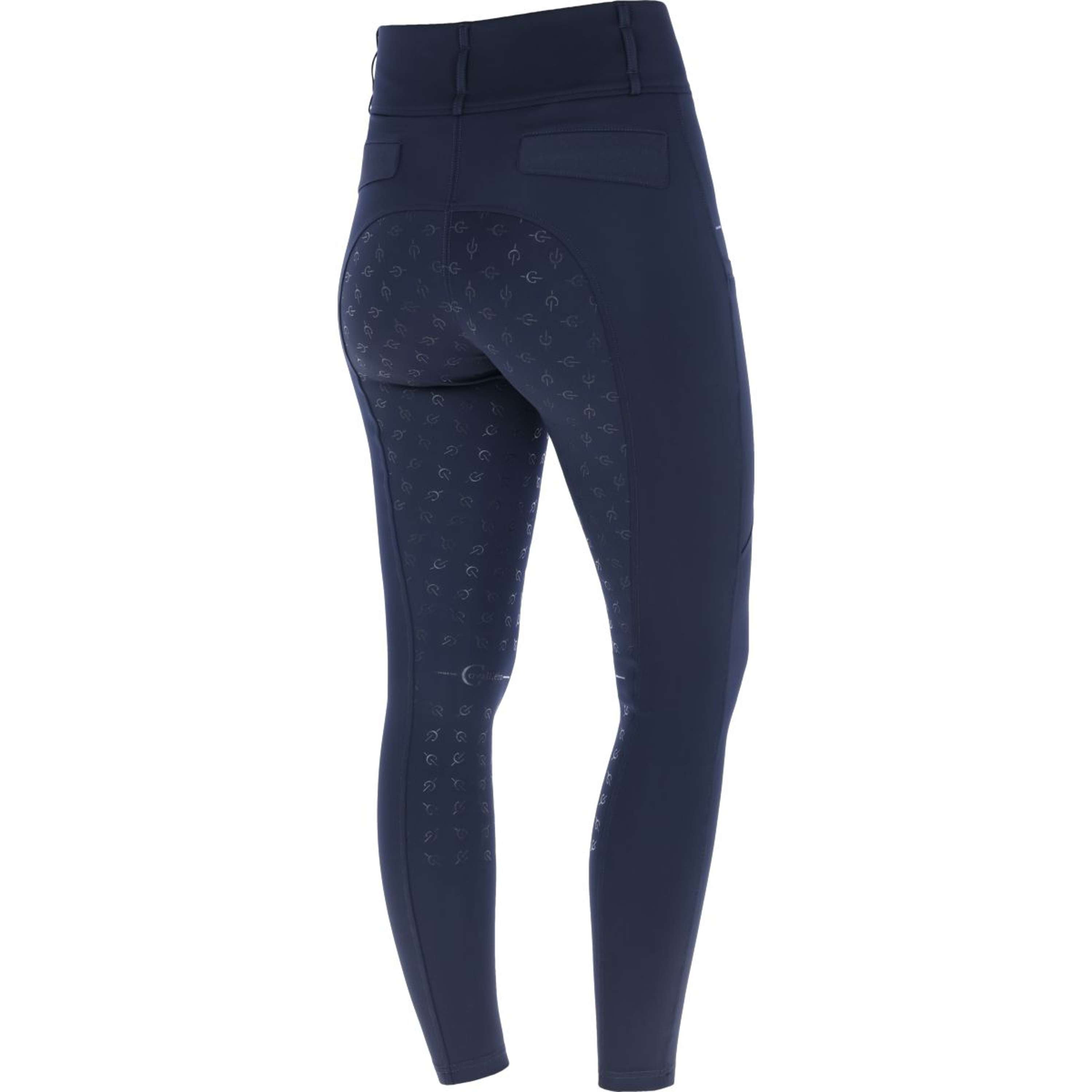 Covalliero Legging d'Équitation Highwaist Full Grip Marin foncé