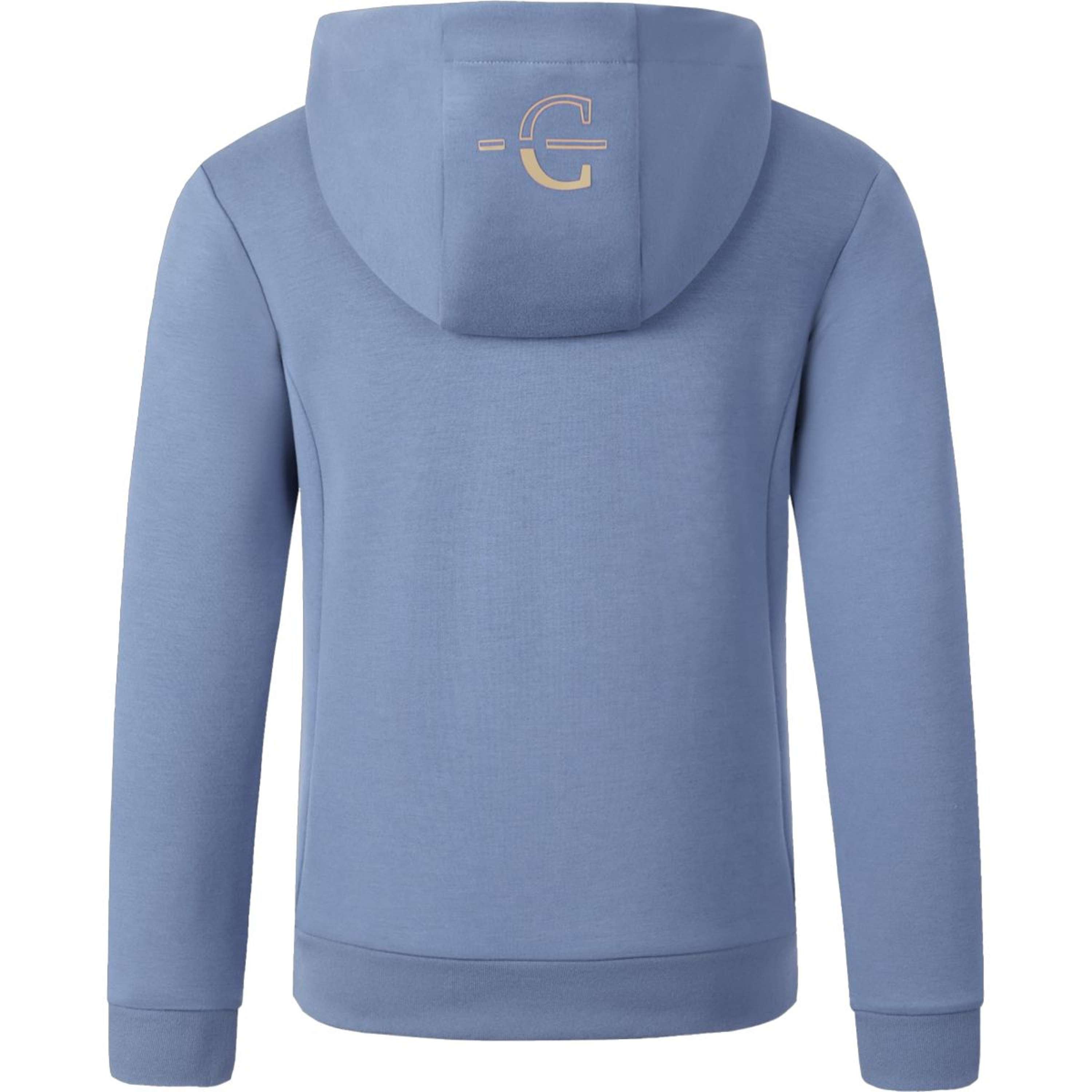 Covalliero Pull col Hoodie SS26 Enfants Smoked Blue