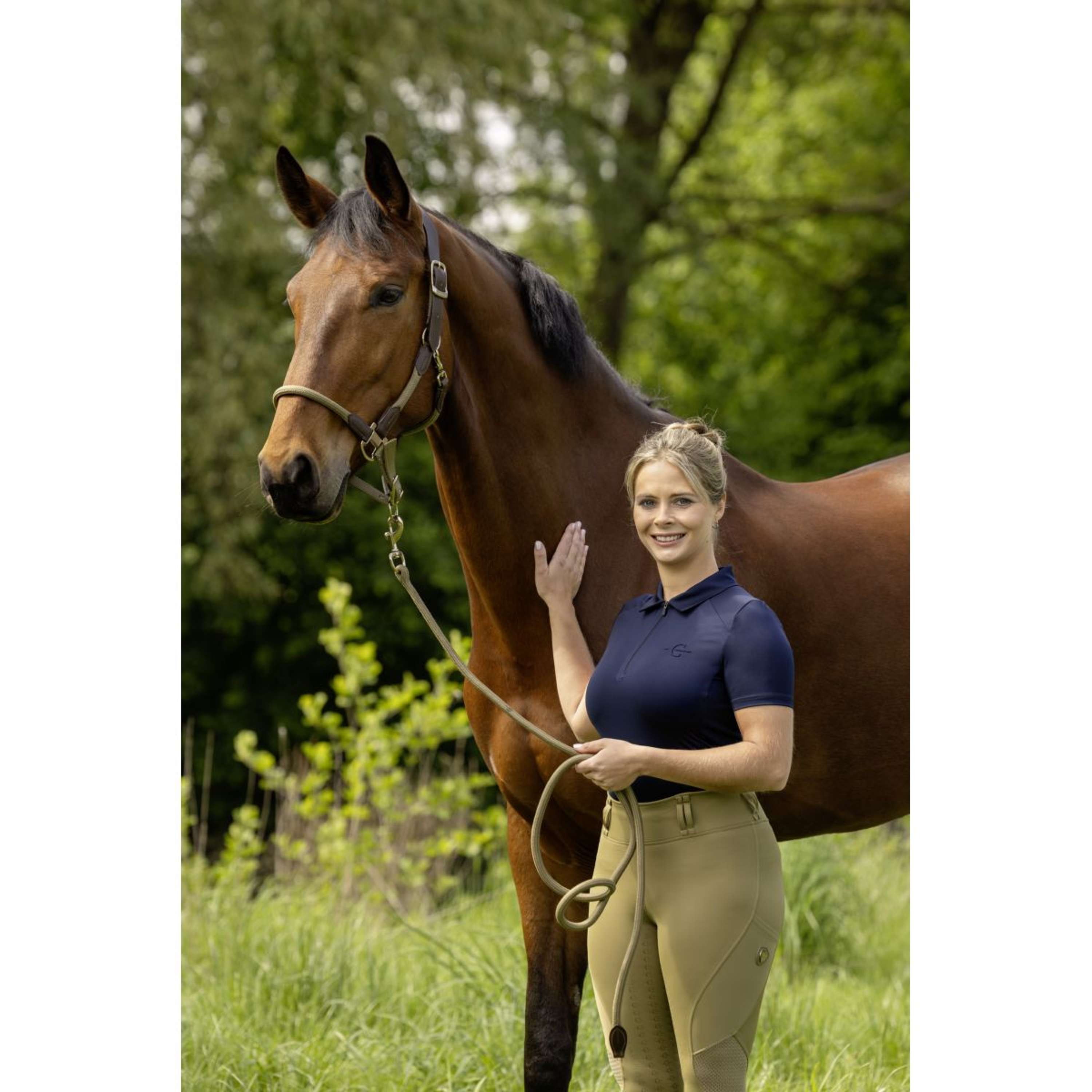 Covalliero Polo SS26 Femme Foncé Marine