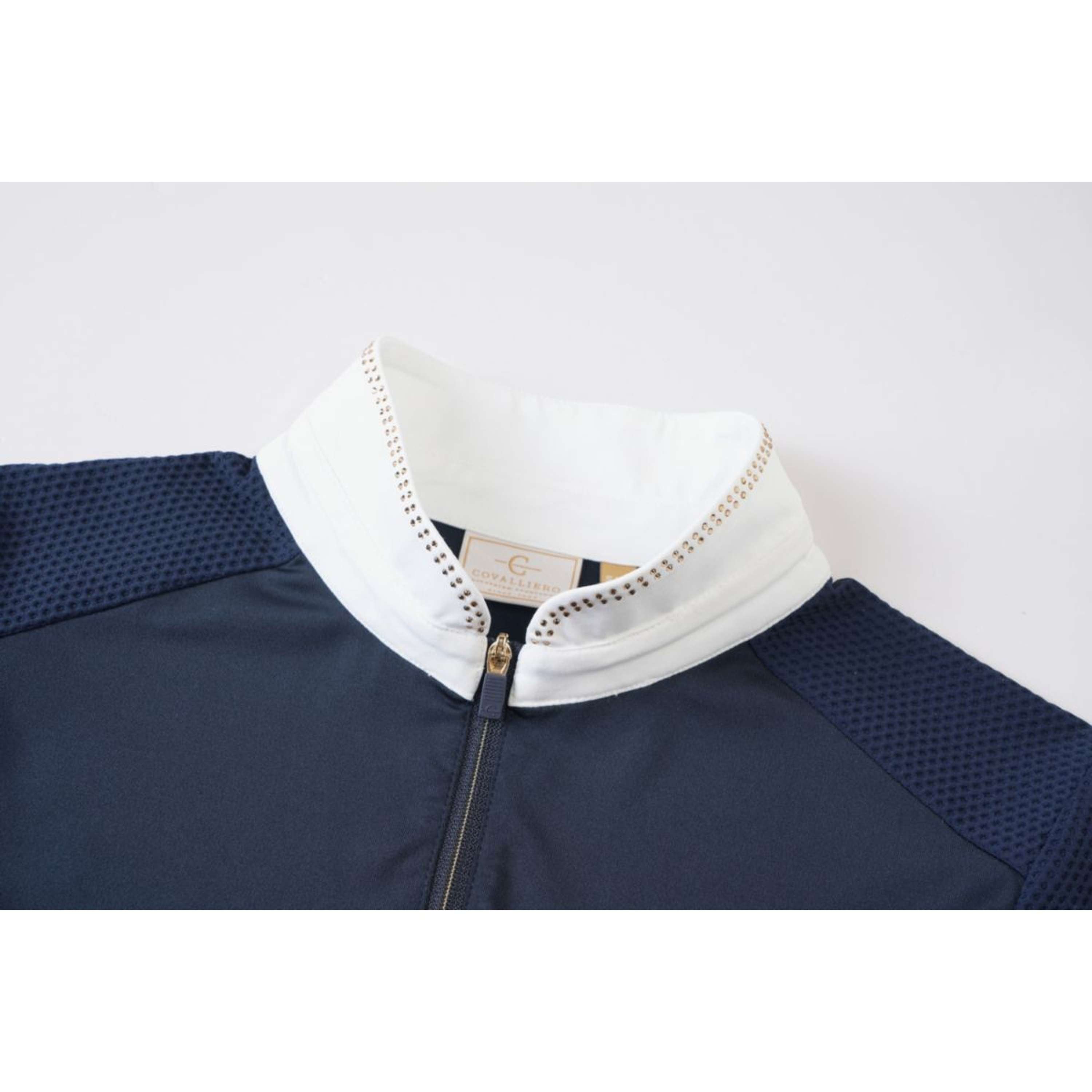 Covalliero T-shirt de Concours SS26 Femme Longues Manches Foncé Marine