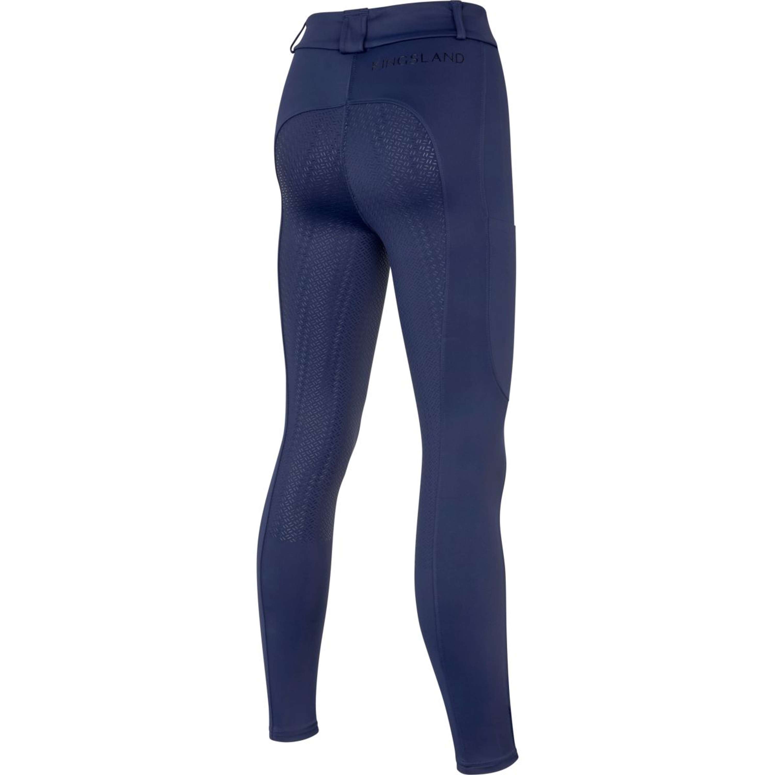 Kingsland Pantalon d'Équitation KLKaya Full Grip Dames Bleu du Soir