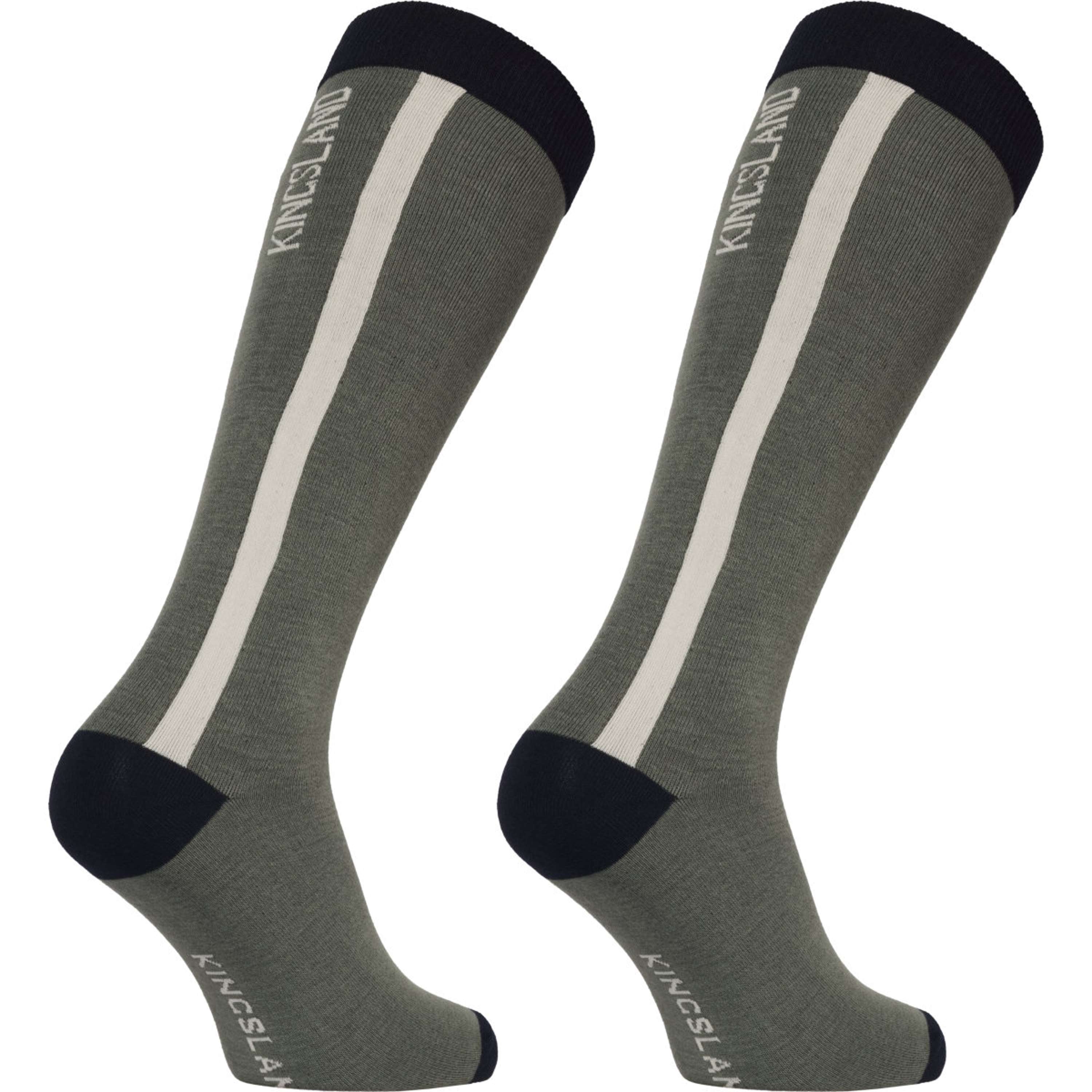 Kingsland Chaussettes d'Équitation KLLaura Coolmax 2-Pack Green Agave