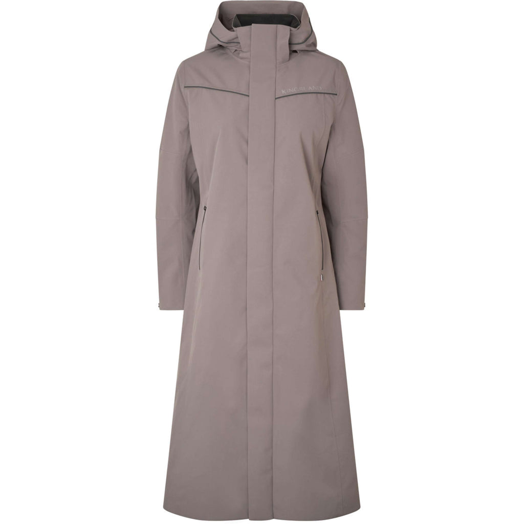 Kingsland Veste Longue KLLucia Étanche Brown Iron