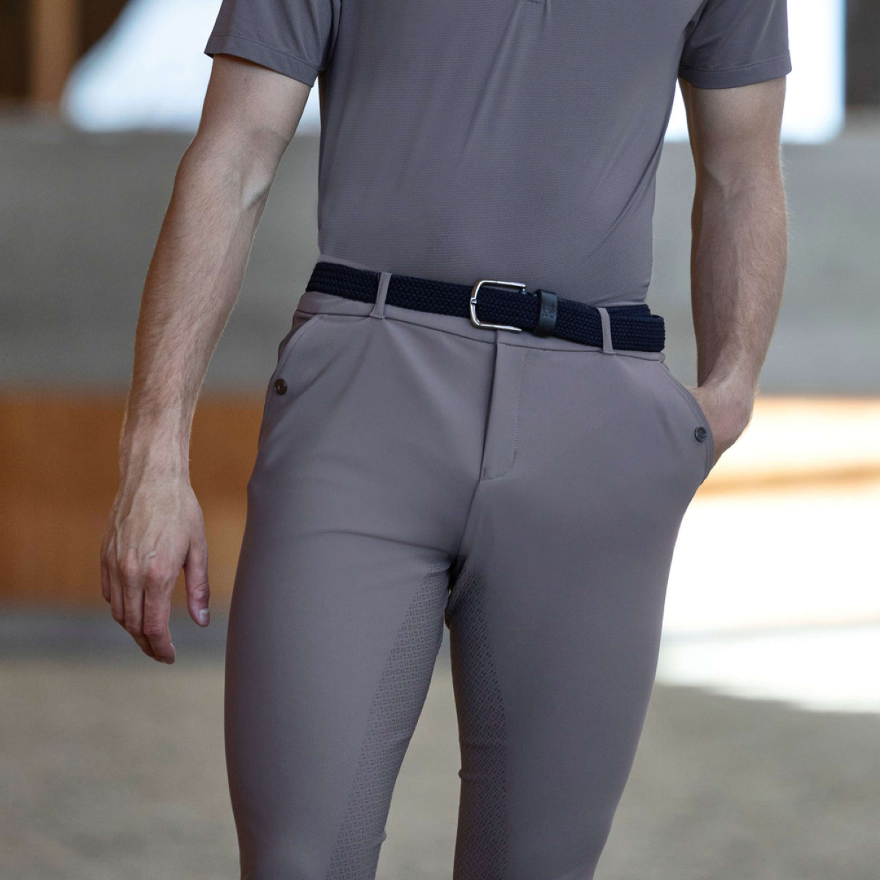 Kingsland Pantalon d'Équitation KLKoa Seamless Full Grip Brown Iron
