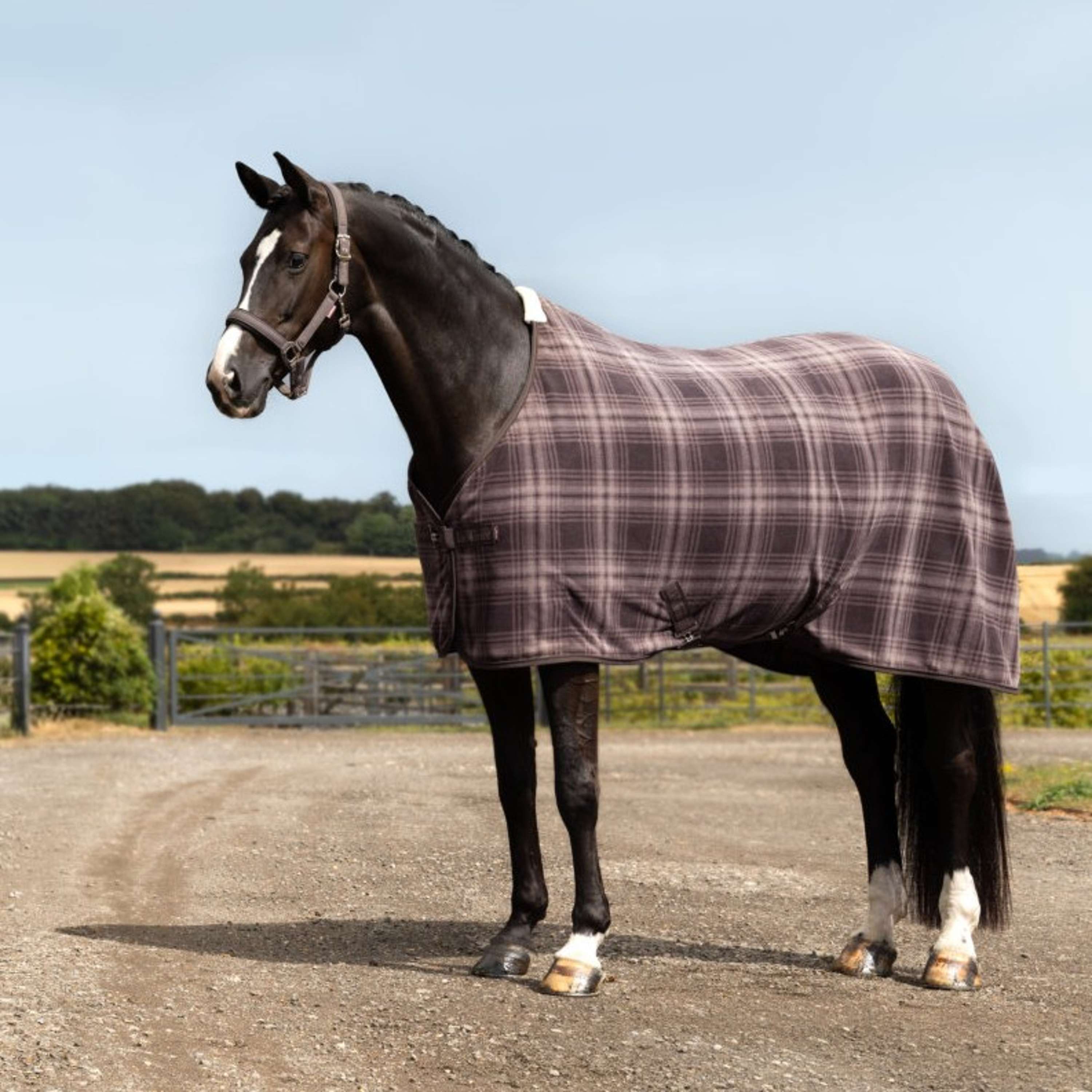 LeMieux Couverture Polaire Heritage Check Cocoa
