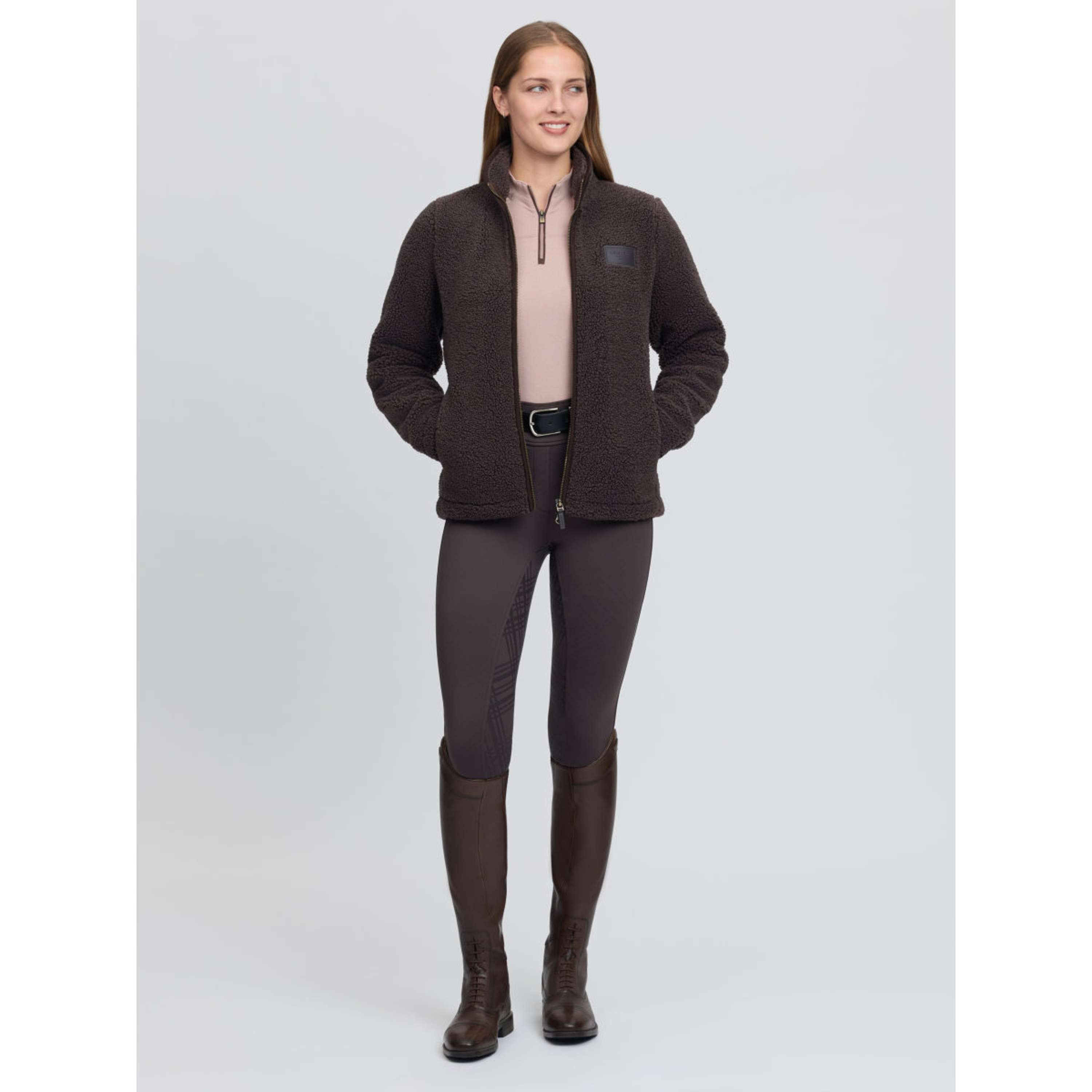 LeMieux Veste Heritage Borg Zip Through Cocoa