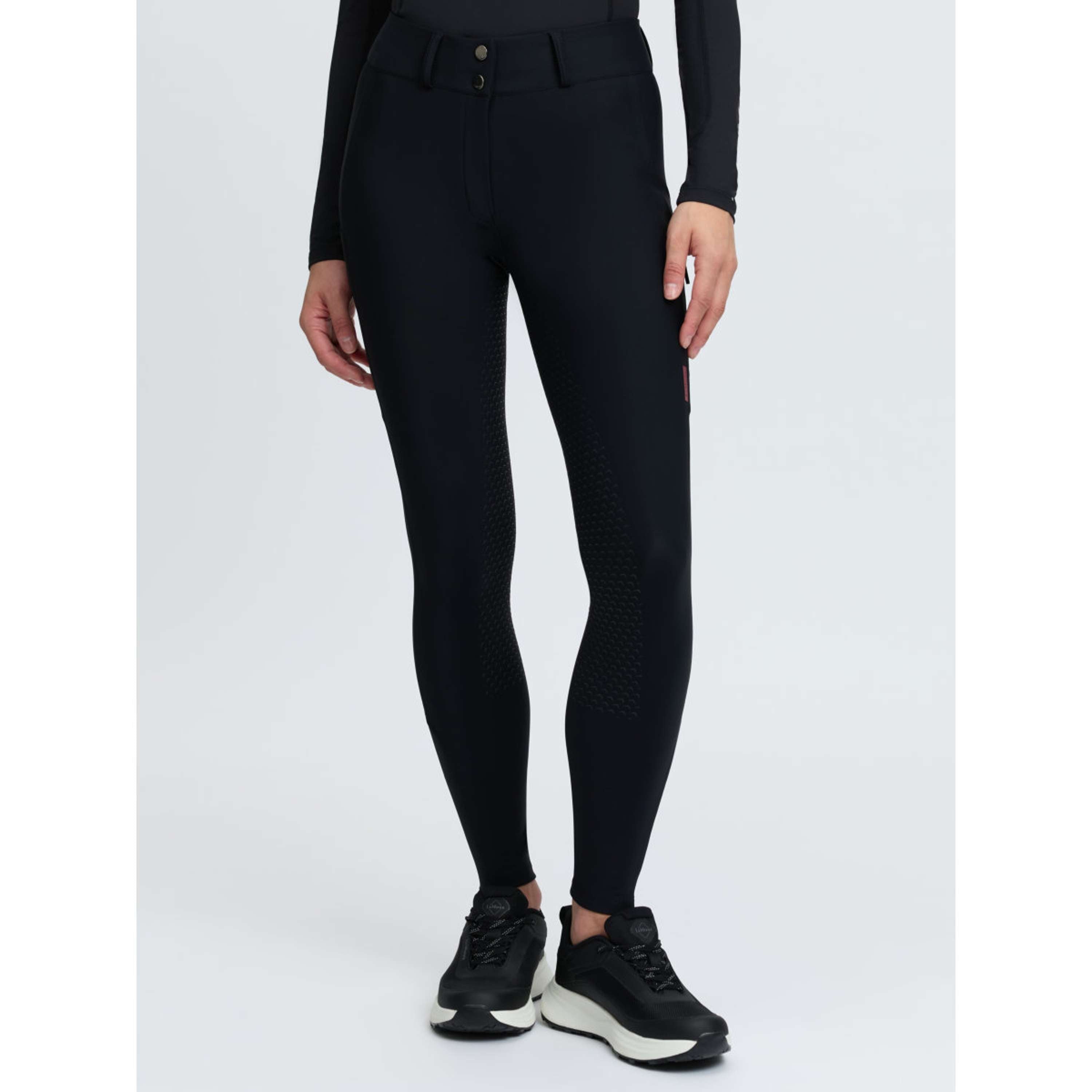 LeMieux Pantalon d'Équitation Stormwear Prise de Genou Noir