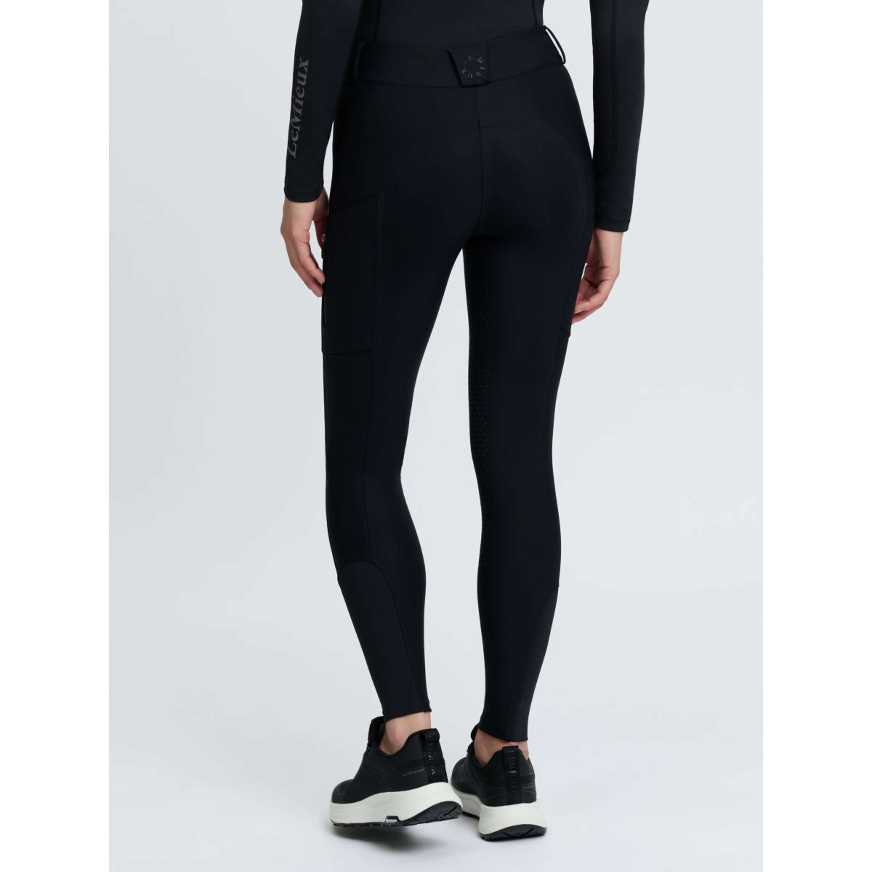 LeMieux Pantalon d'Équitation Stormwear Prise de Genou Noir