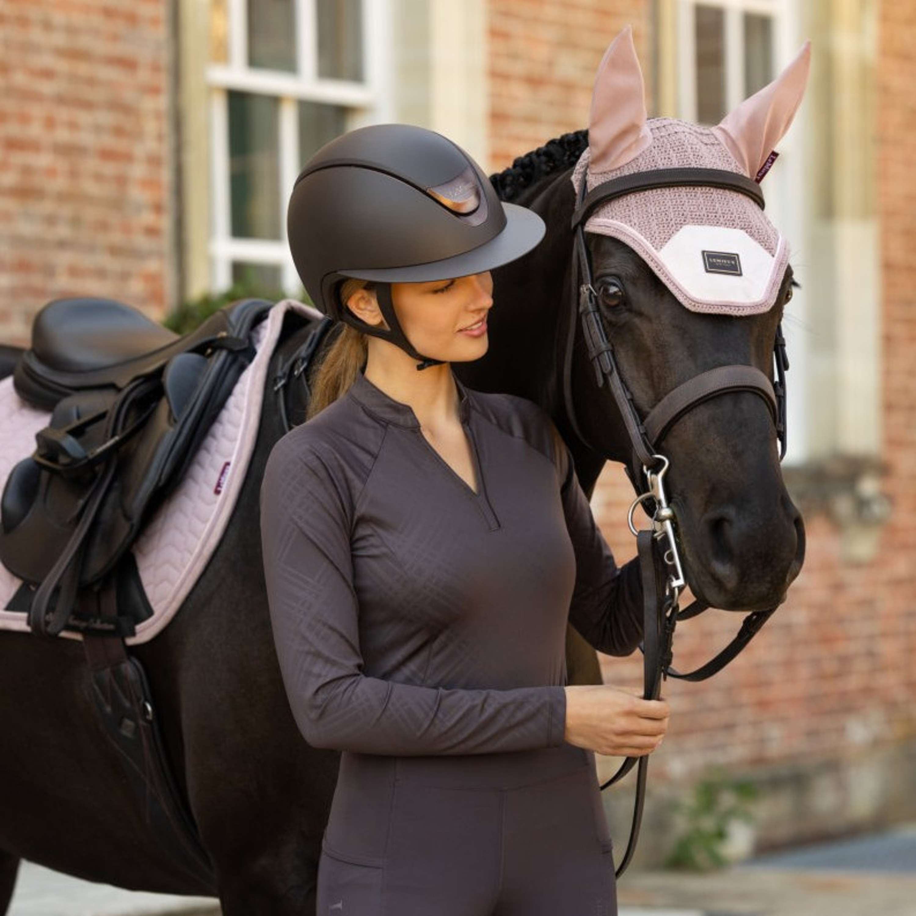 LeMieux Baselayer Heritage Check Longues Manches Cocoa