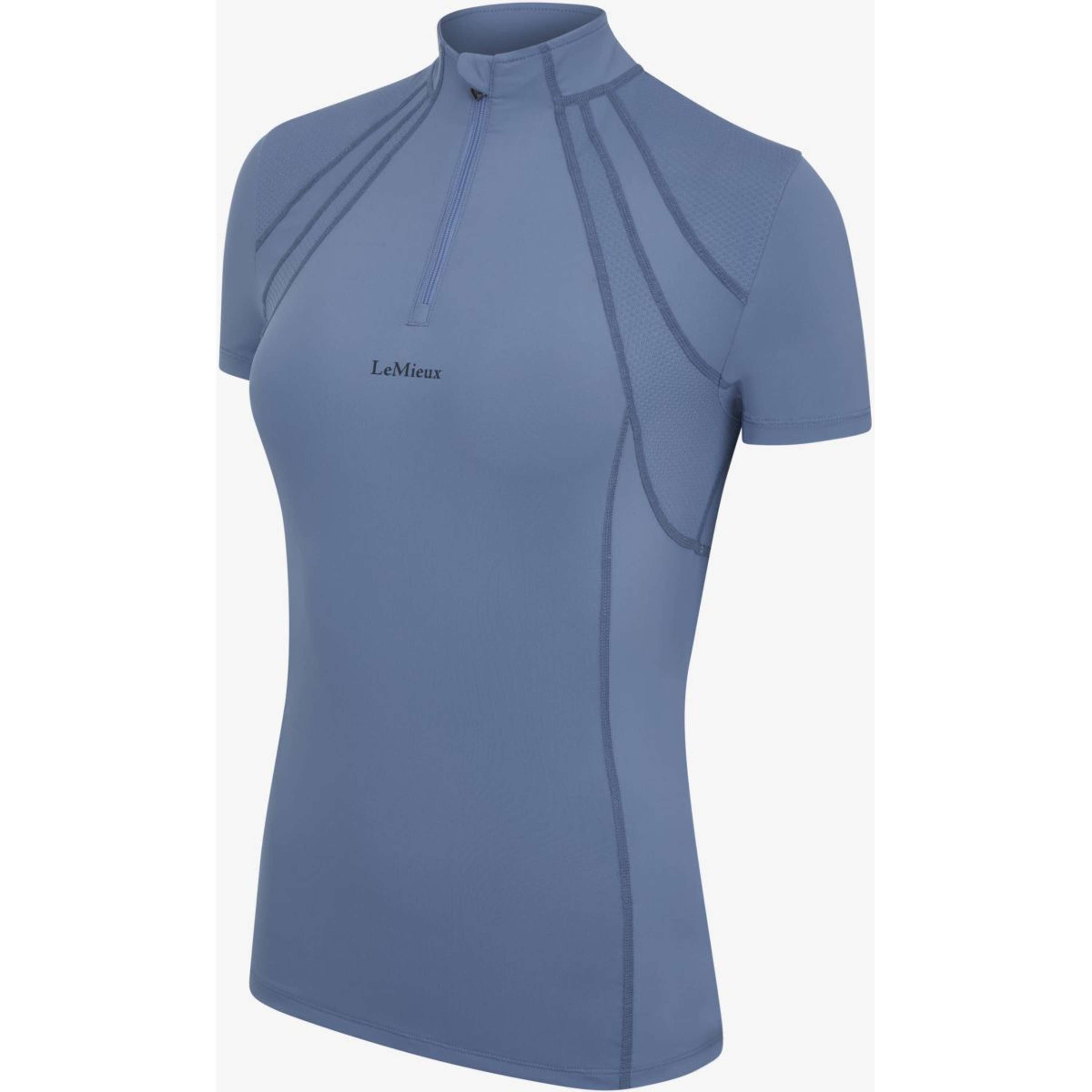 LeMieux Baselayer Mia Mesh Manches Courtes Bleu glace