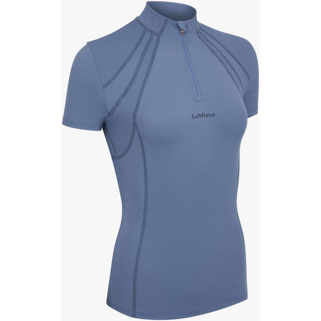 LeMieux Baselayer Mia Mesh Manches Courtes Bleu glace