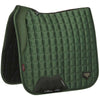 LeMieux Tapis de Selle Loire Memory Satin Square Dressage Hunter Green