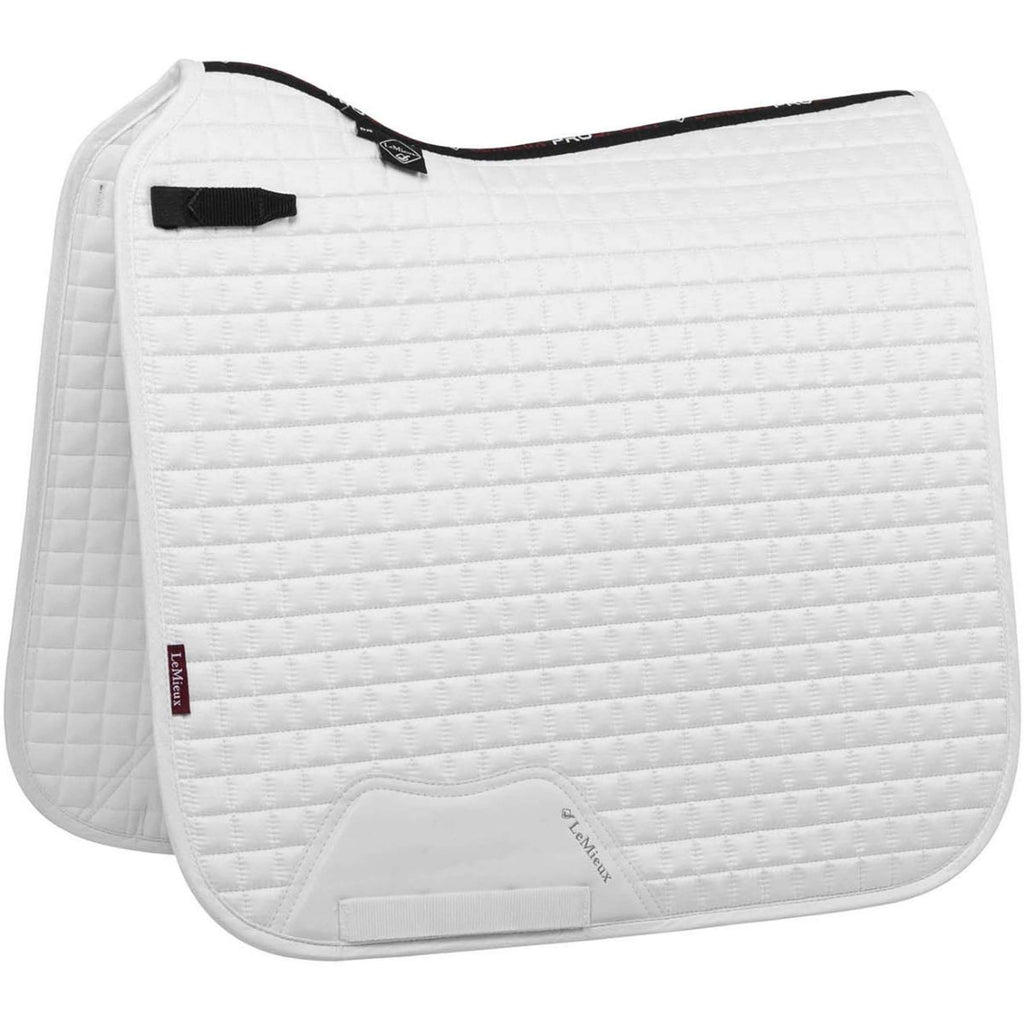 LeMieux Tapis de Selle Luxury Square Dressage Blanc