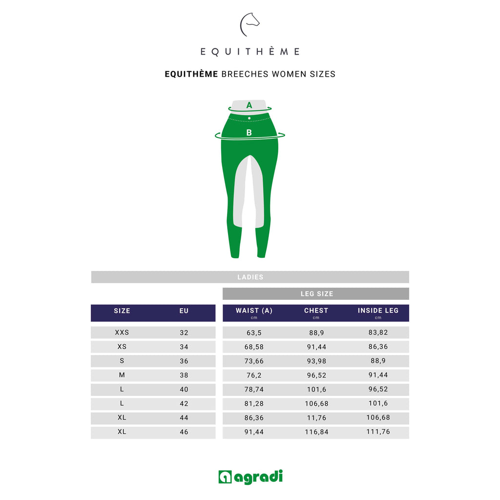 EQUITHÈME Pantalon d'Équitation Beverly Marin