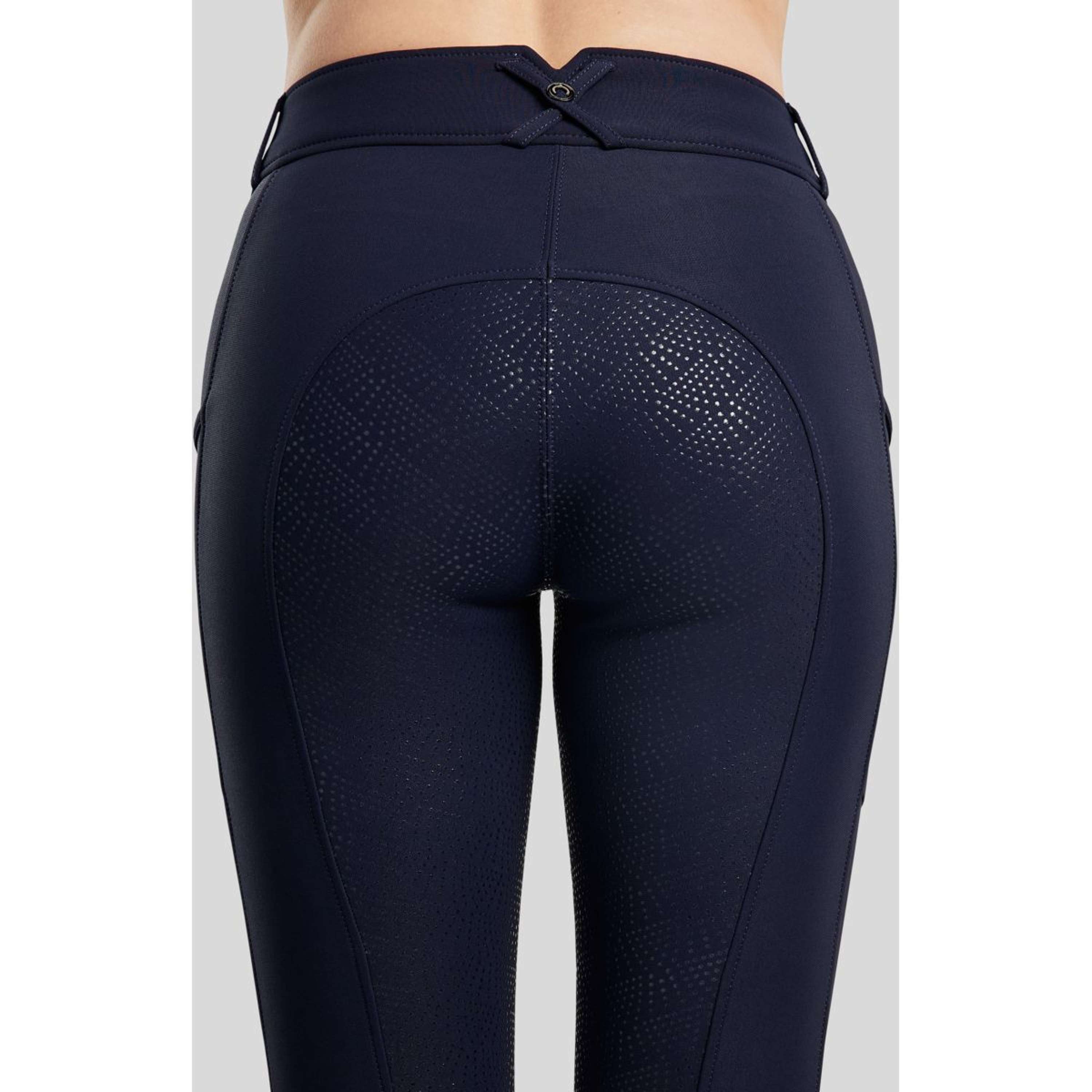 Montar Pantalon d'Équitation Megan Full Grip Marin