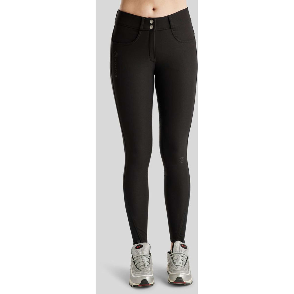 Montar Pantalon d'Équitation Megan Yati Highwaist Full Grip Noir