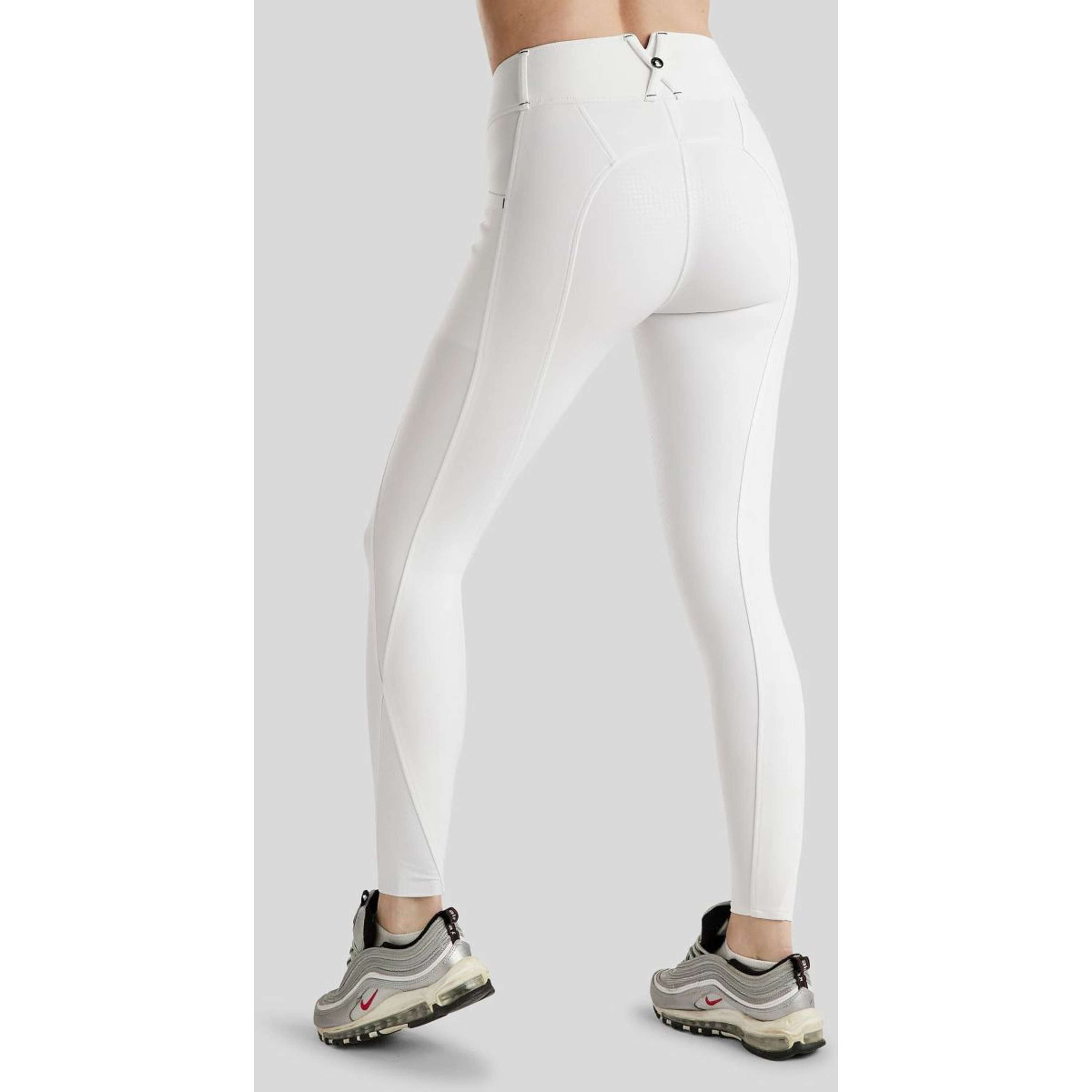 Montar Pantalon d'Équitation MoZida Full Grip Blanc
