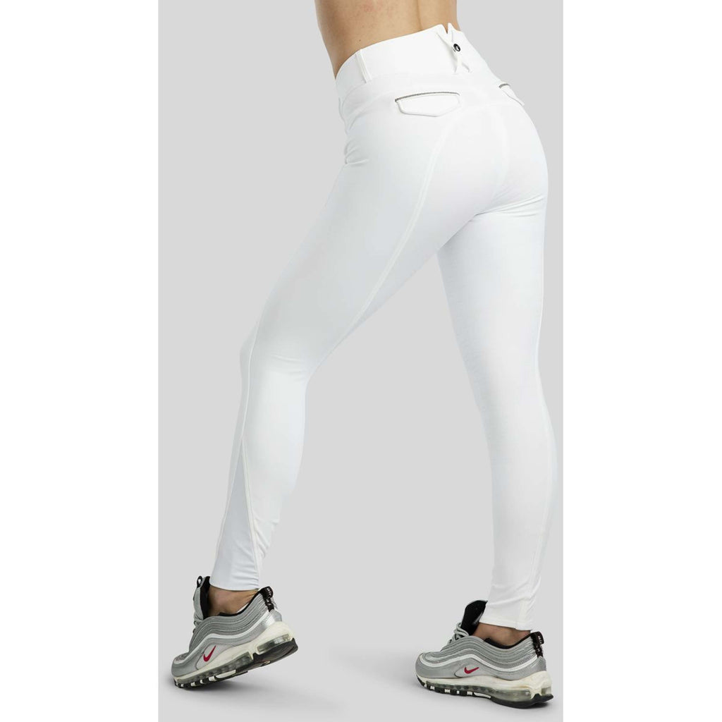 Montar Pantalon d'Équitation MoGloria Full Grip Blanc